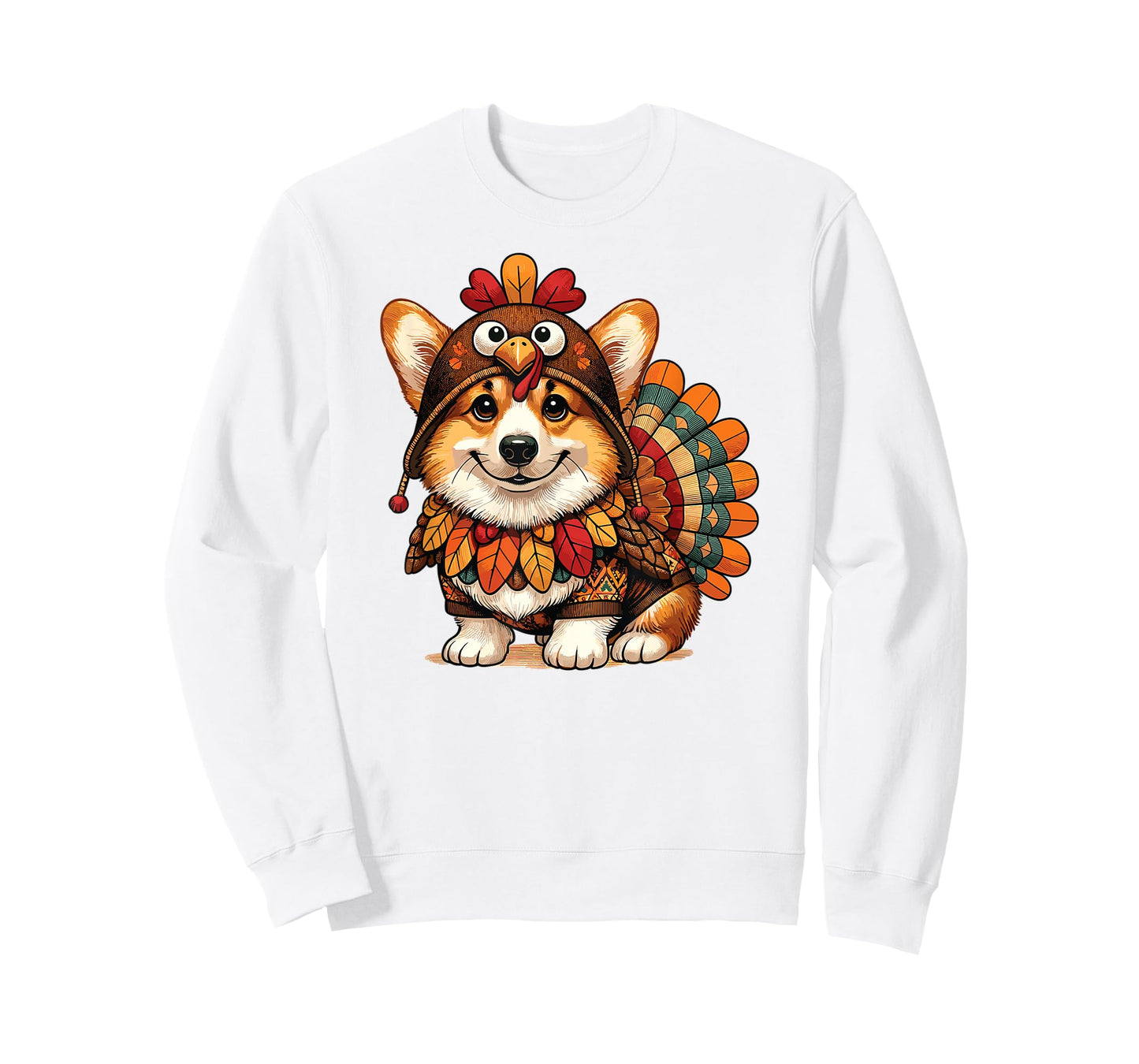 Corgi Dog Turkey Thanksgiving Costume Women Men Kids Toddler T-Shirt