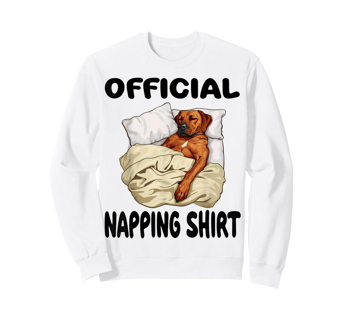 Rhodesian Ridgeback Dog Official Napping shirt Pajamas T-Shirt