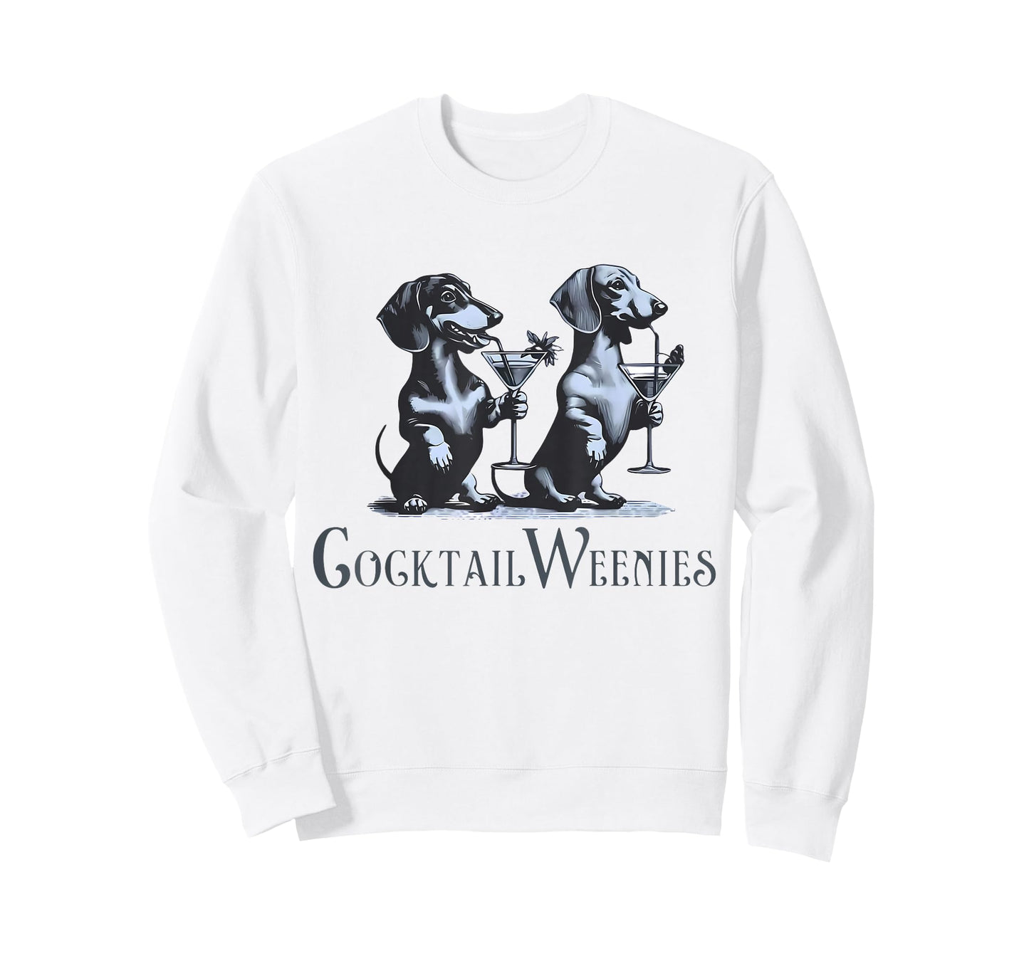 Weenies Martinis Cocktail Lover Dachshund Dog Mom T-Shirt