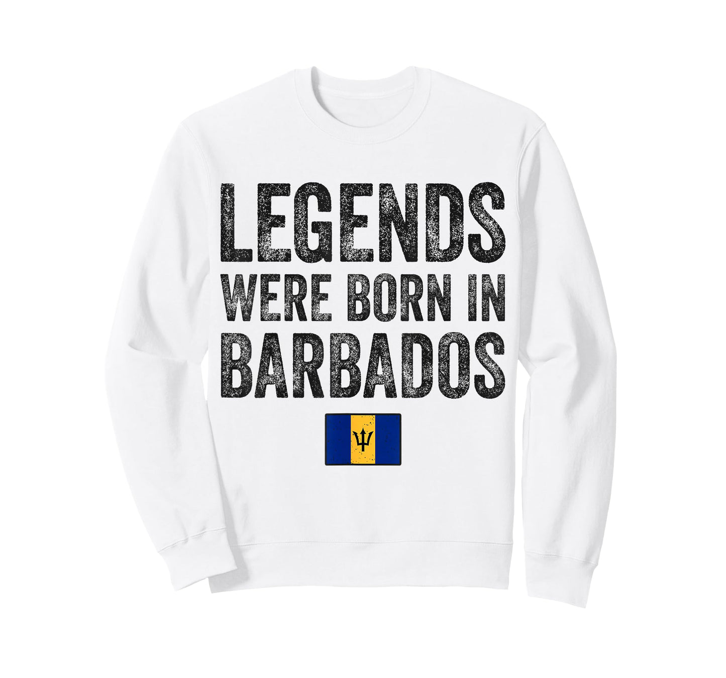 Legends Were Born In Barbados Barbadian Flag Pride Roots T-Shirt