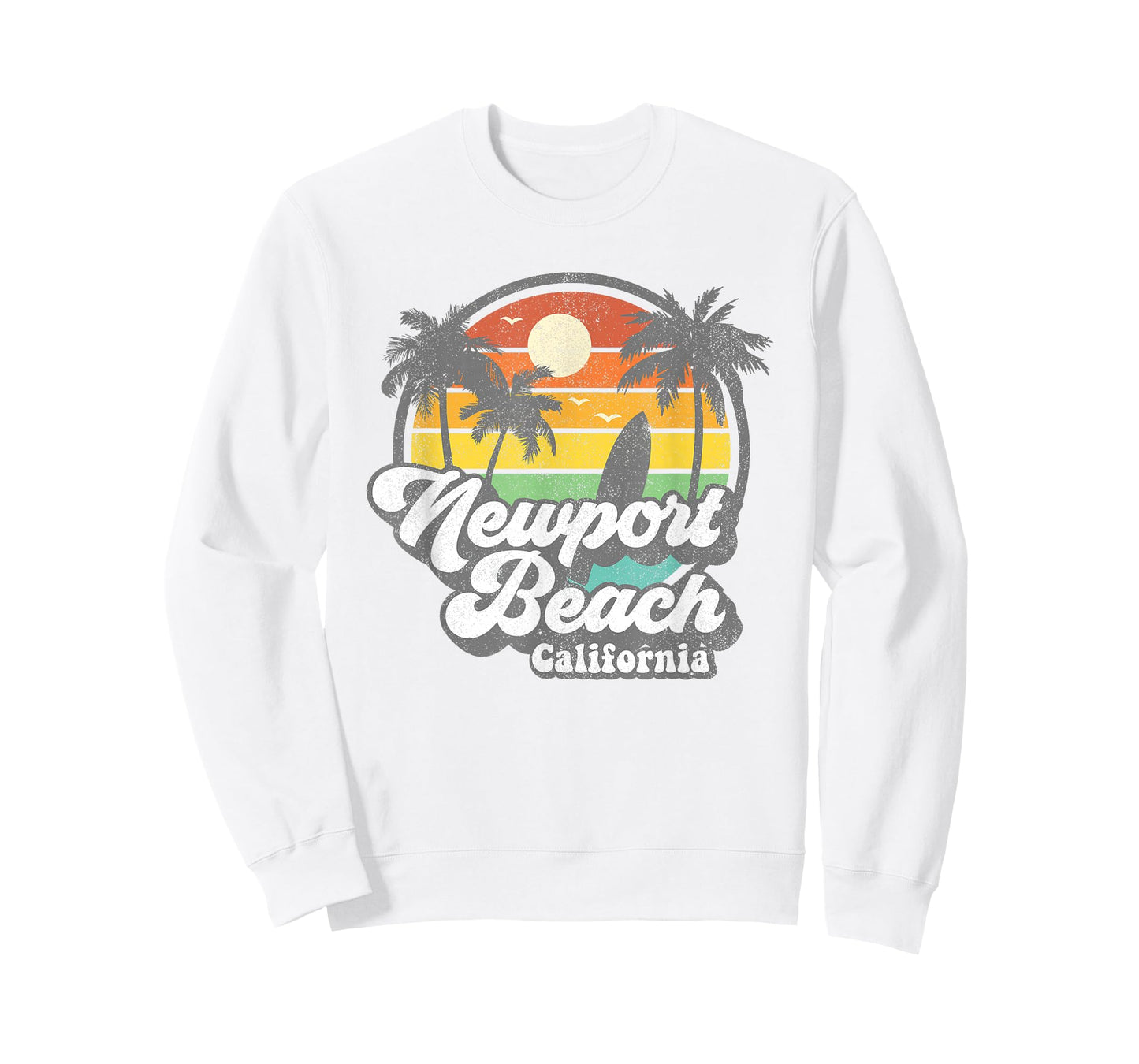Vintage Newport Beach California CA Surfing Retro Surf Gift T-Shirt