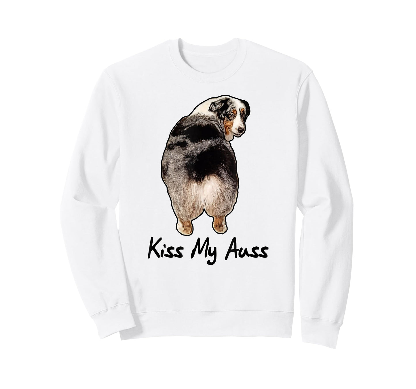 Funny Miniature Australian Shepherd Kiss My Auss Mini Aussie T-Shirt