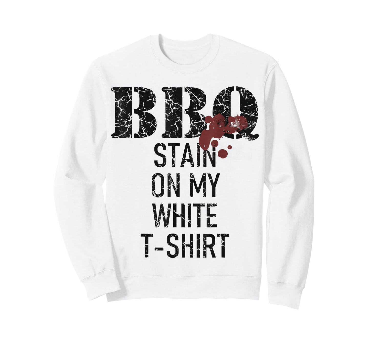 Barbecue stain on my white T-Shirt