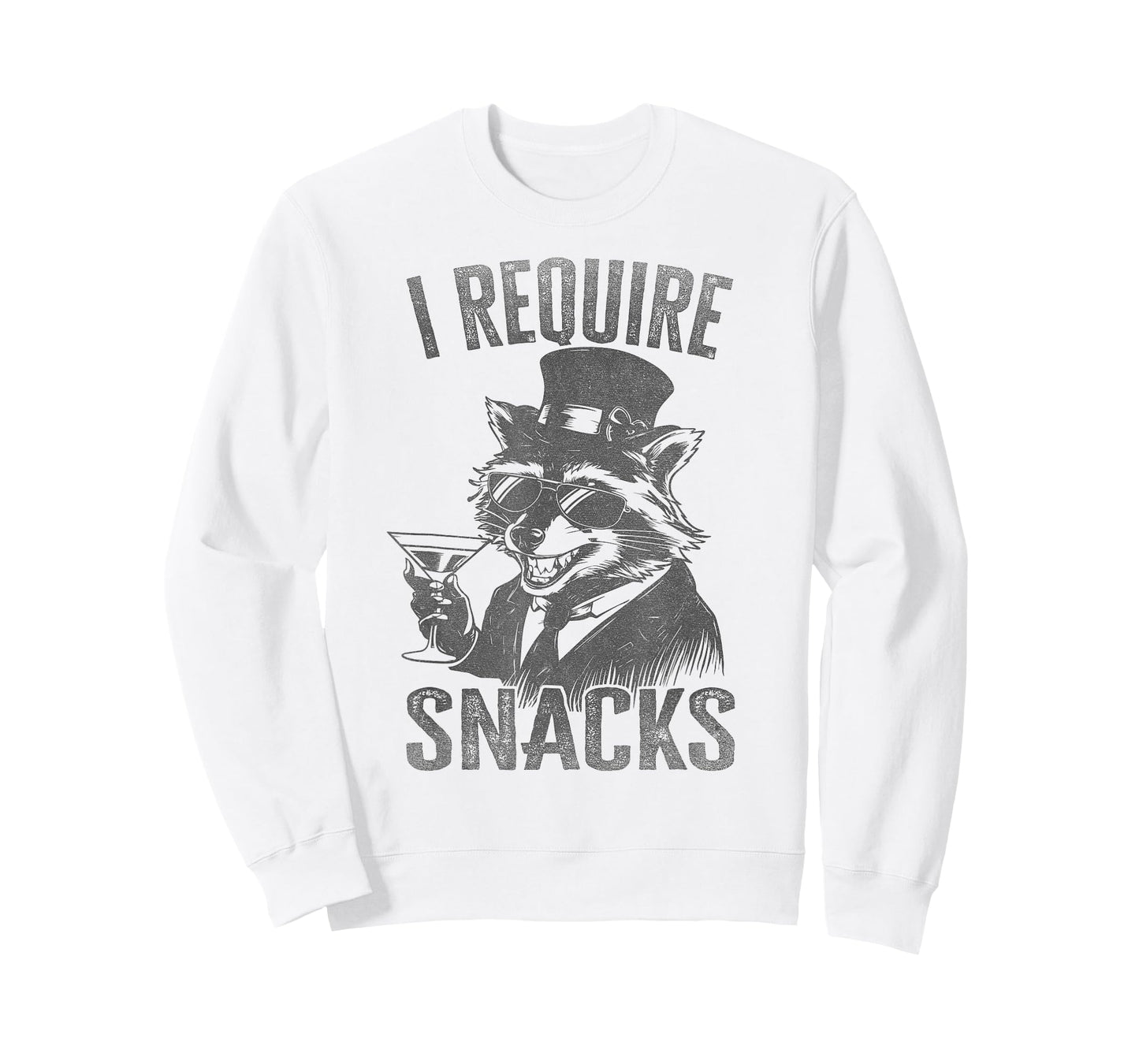 I Require Snacks Vintage Raccoon Shirt Funny Raccoon Lovers T-Shirt