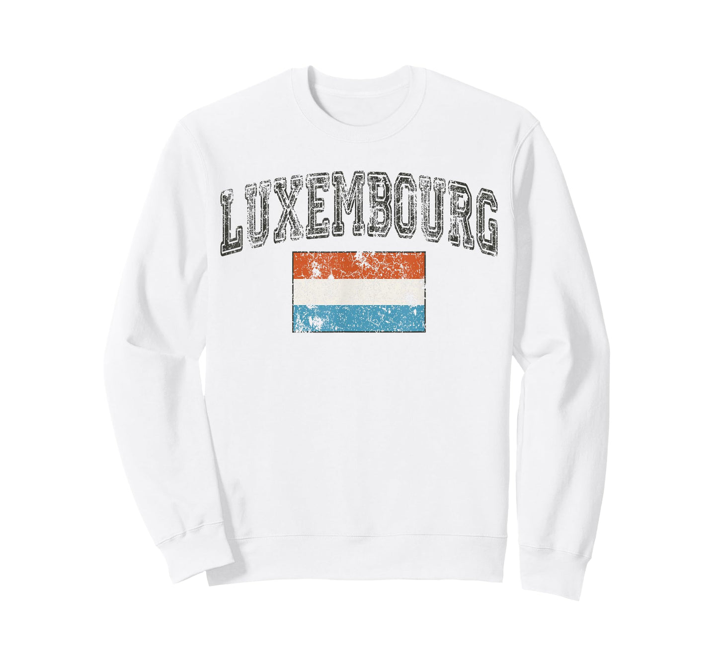 Vintage Retro Faded Luxembourg Flag T-Shirt