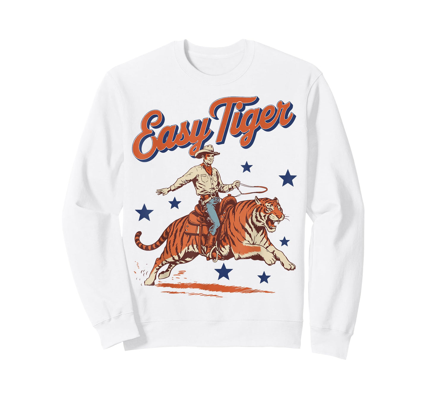 Vintage Easy Tiger Cowboy Western Country Cute Rodeo T-Shirt