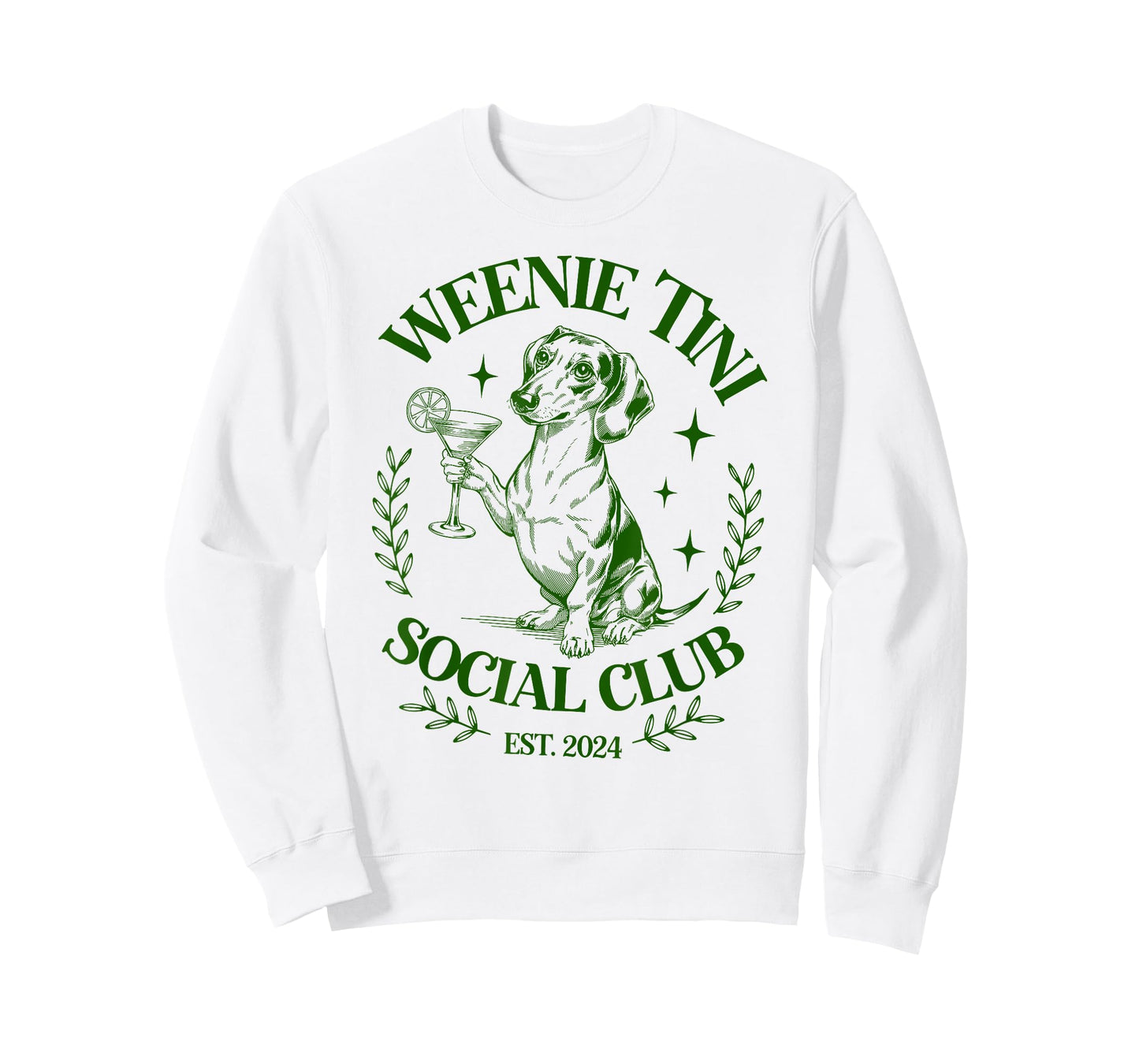 Dachshund Weenie Tini Social Club Lover funny Weiner Dog T-Shirt for Men Women