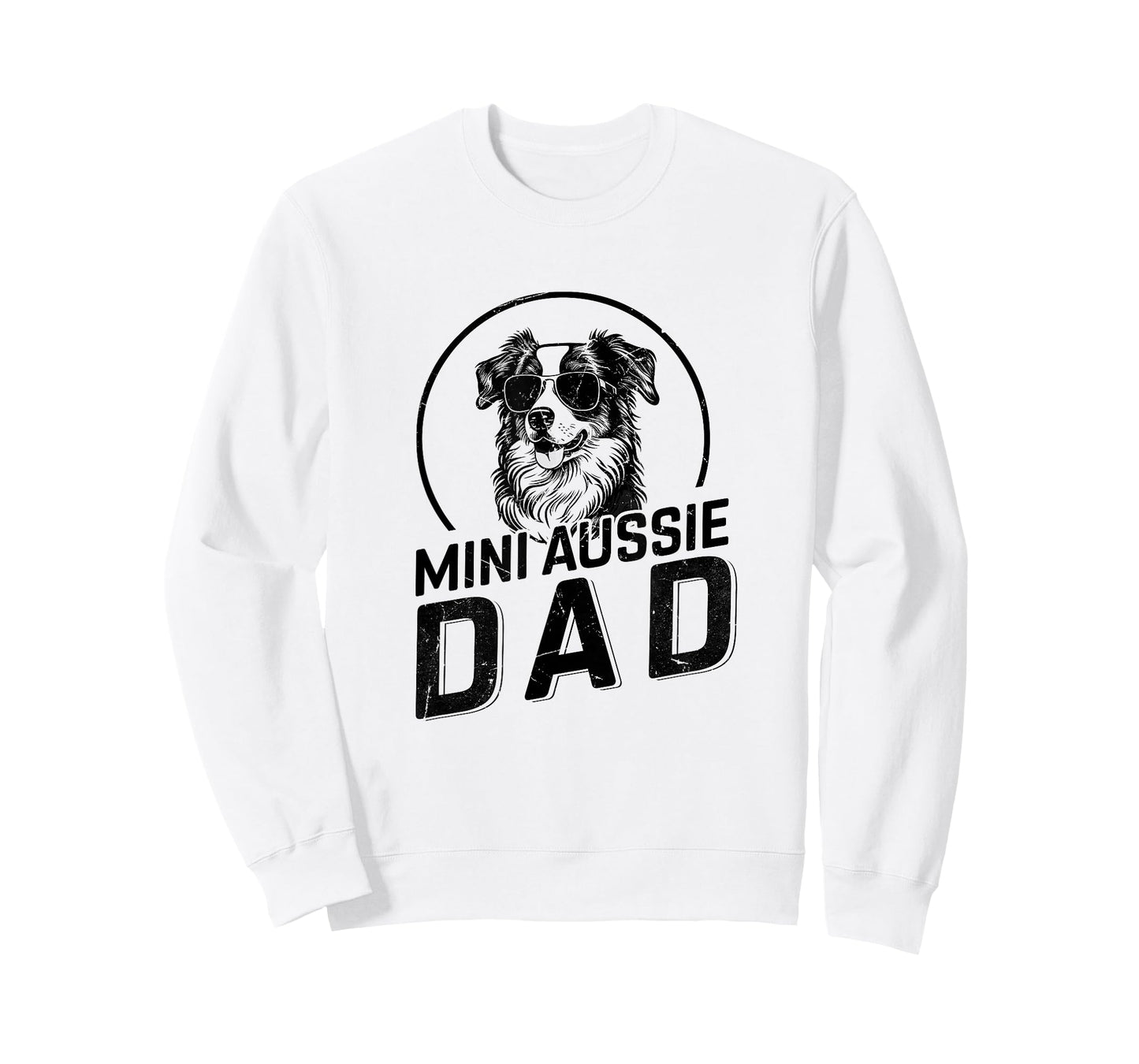 Mini Aussie Dad Dog Owner Gifts for Men Funny Dad Christmas T-Shirt