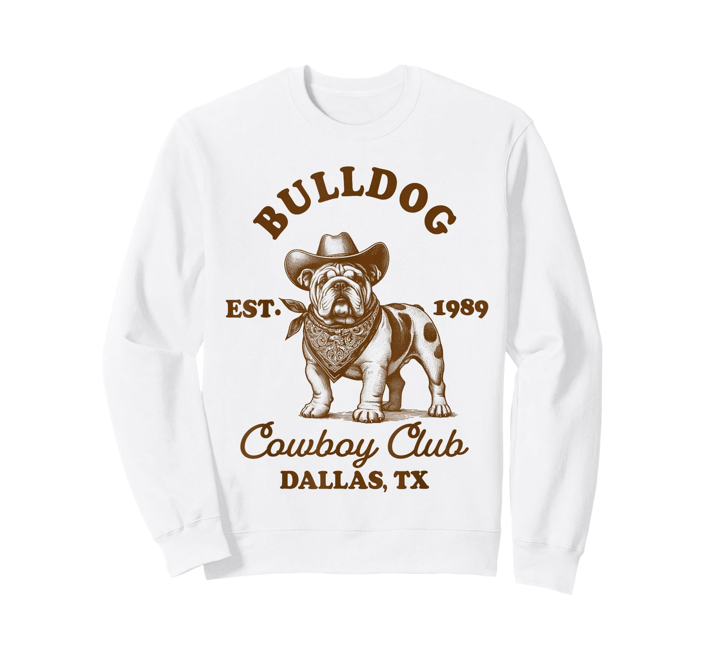 English Bulldog Mom Western Howdy Bulldog Cowboys Club T-Shirt