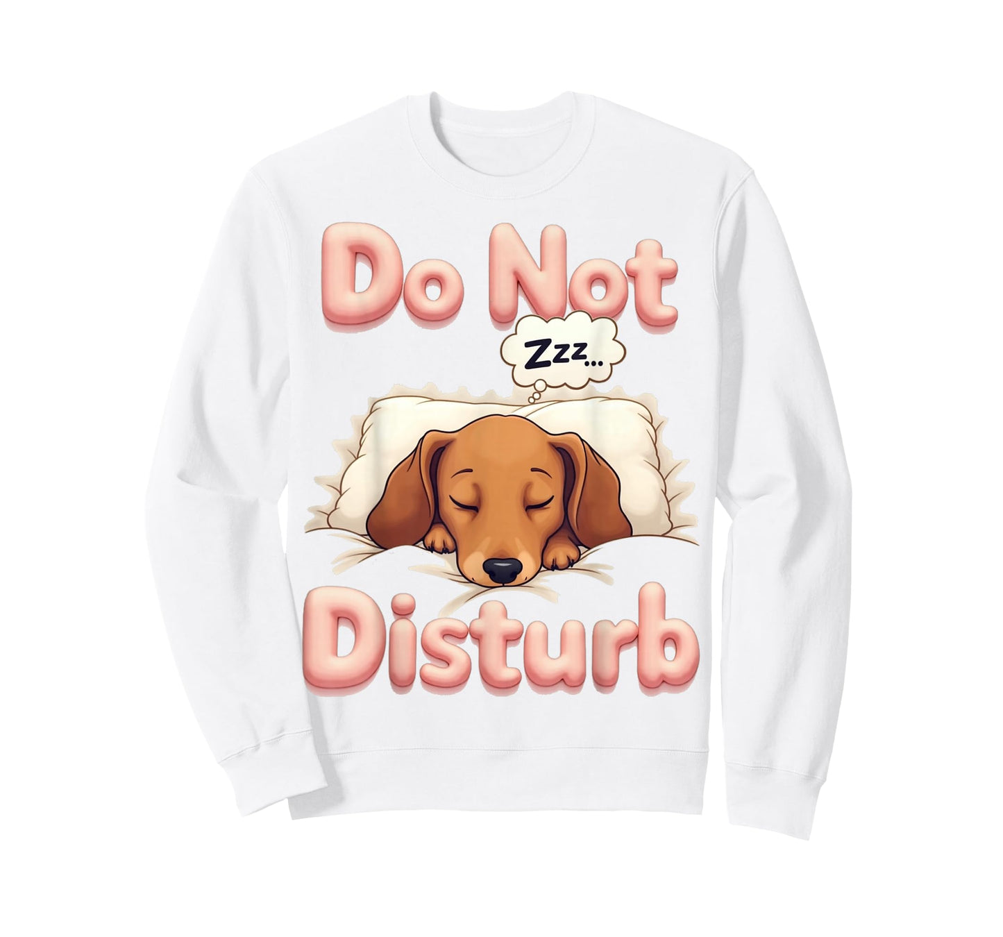 Do Not Disturb Wiener Dog Funny Dachshund Pajamas T-Shirt