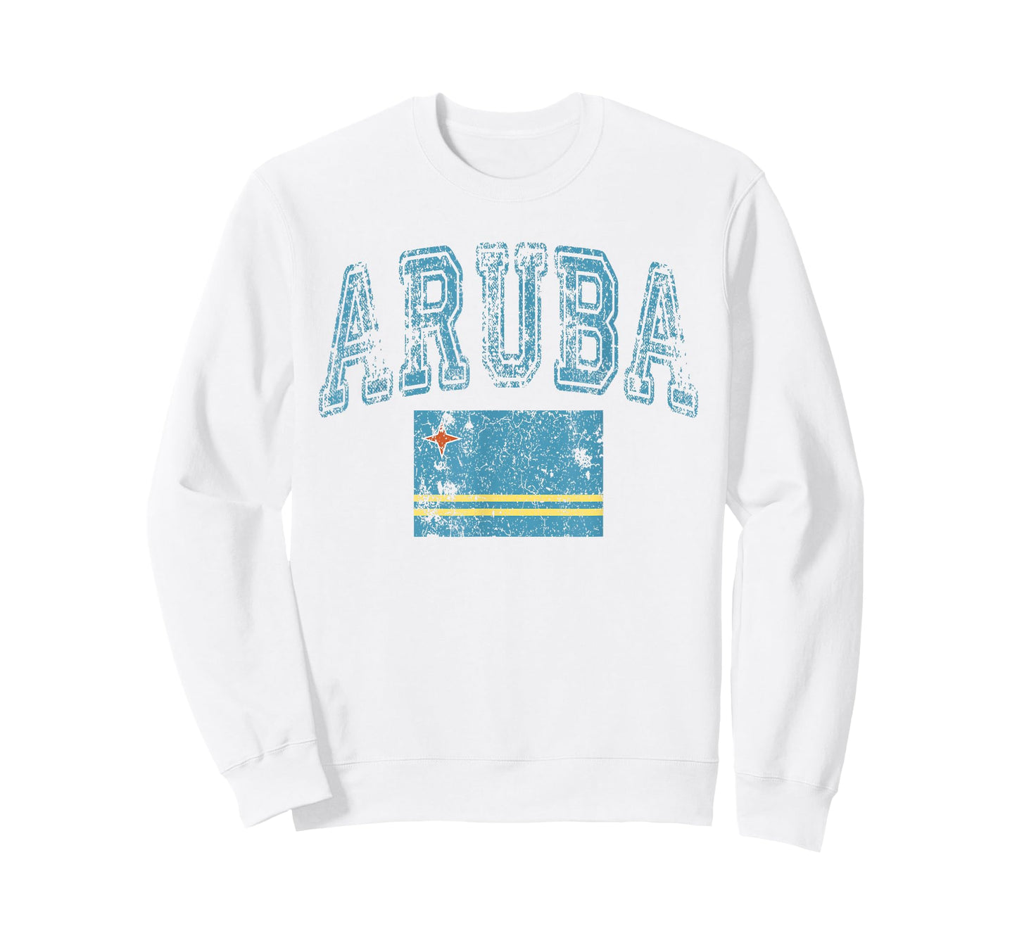 Vintage Retro Faded Aruba Flag Aruban Pride T-Shirt
