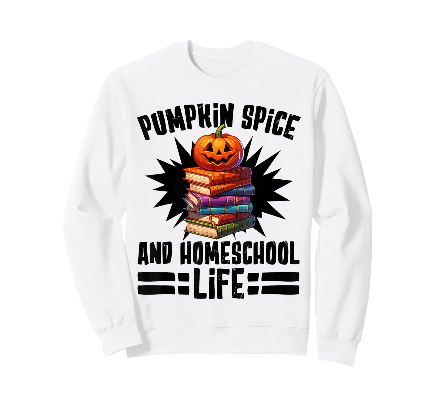 Pumpkin Spice and Homeschool Life Fall Homeschool Teacher T-Shirt