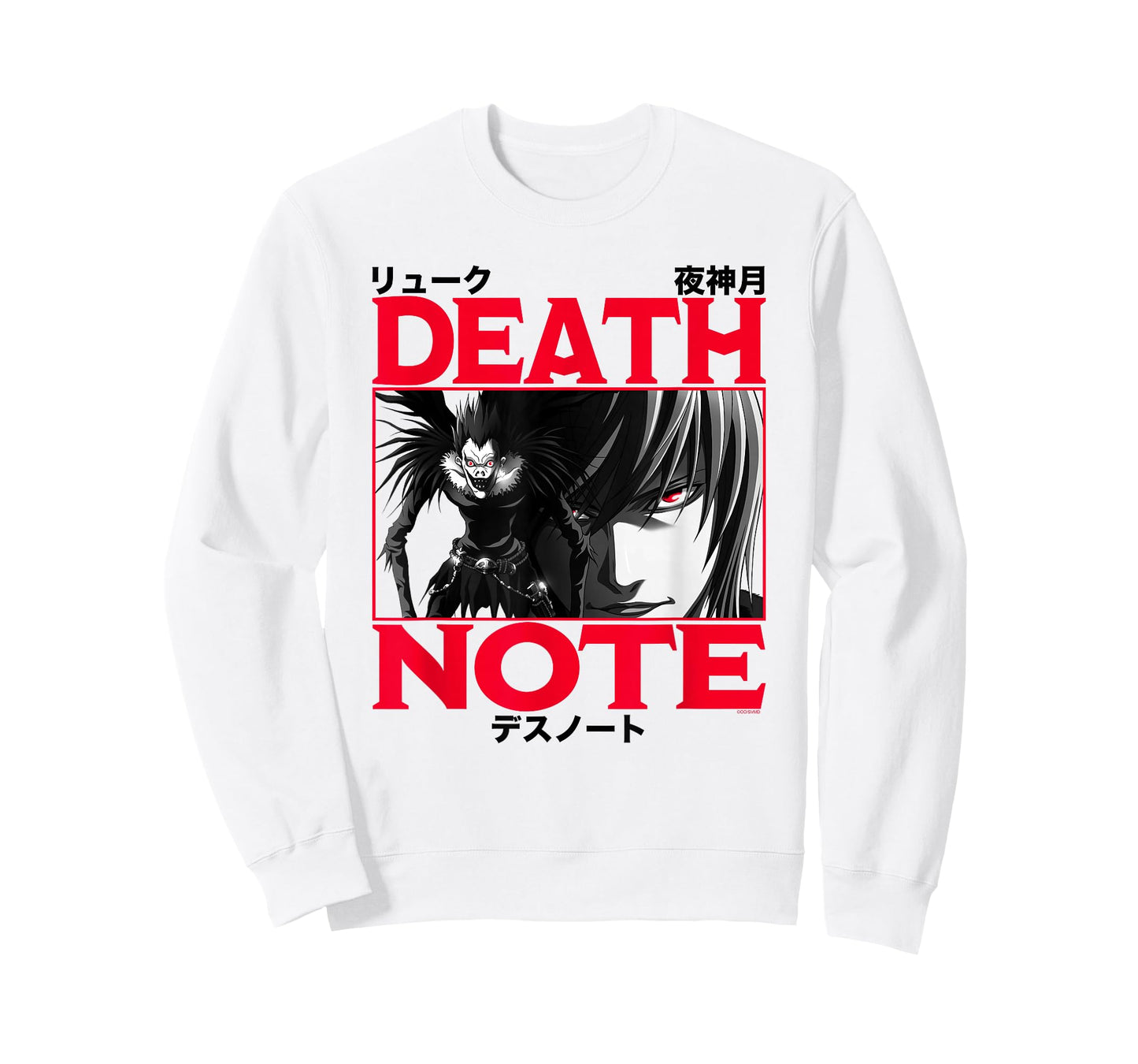 Death Note Ryuk and Light with Red Logo and Kanji Anime T-Shirt