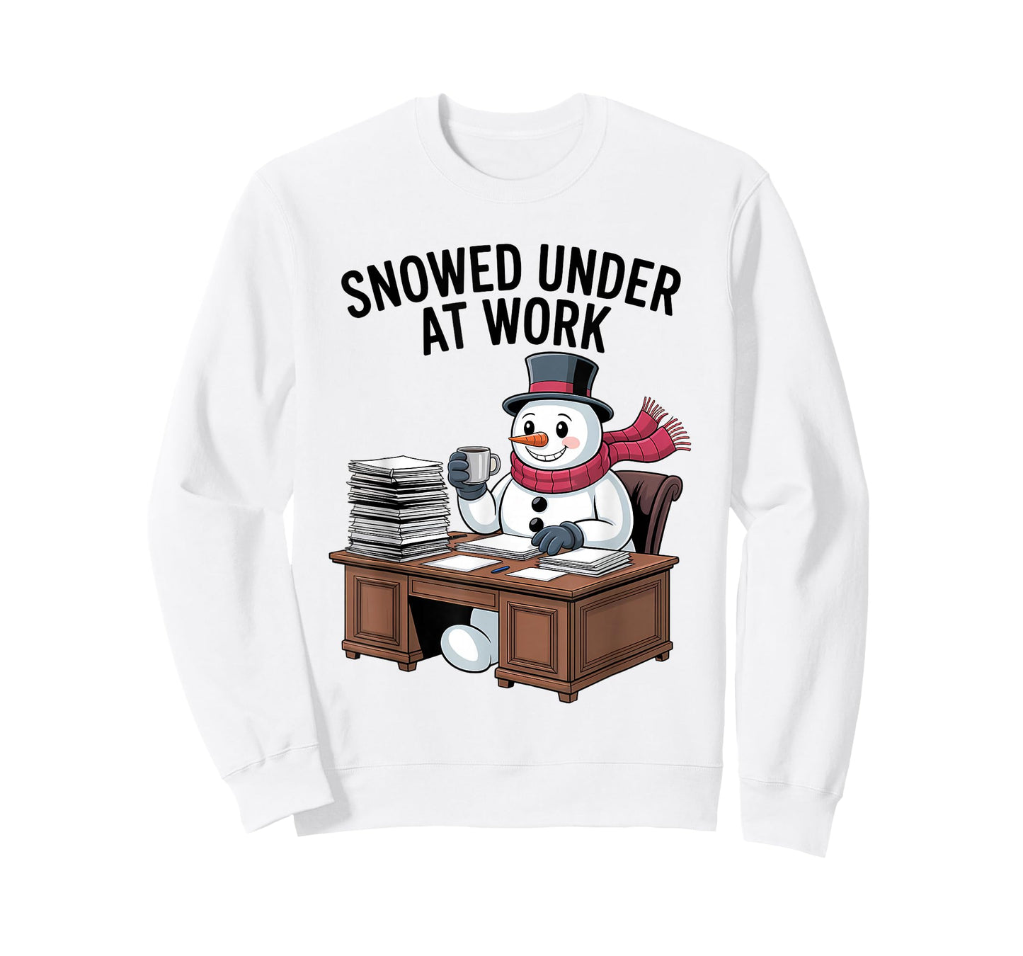 Snowed Under at Work Funny Office Holiday T-Shirt
