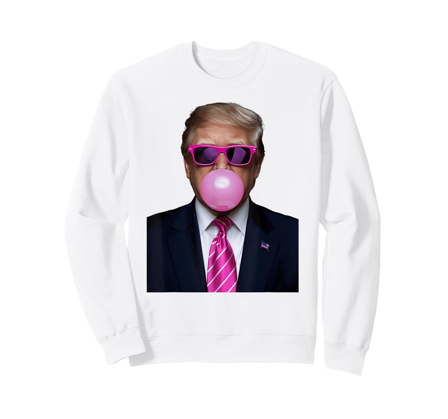 Funny Trump Daddys Home White House Tee Shirt - Unisex Adults - White - Short Sleeve - T-Shirt - Cartoon Bubble Theme - Classic Fit - Polyester 100%