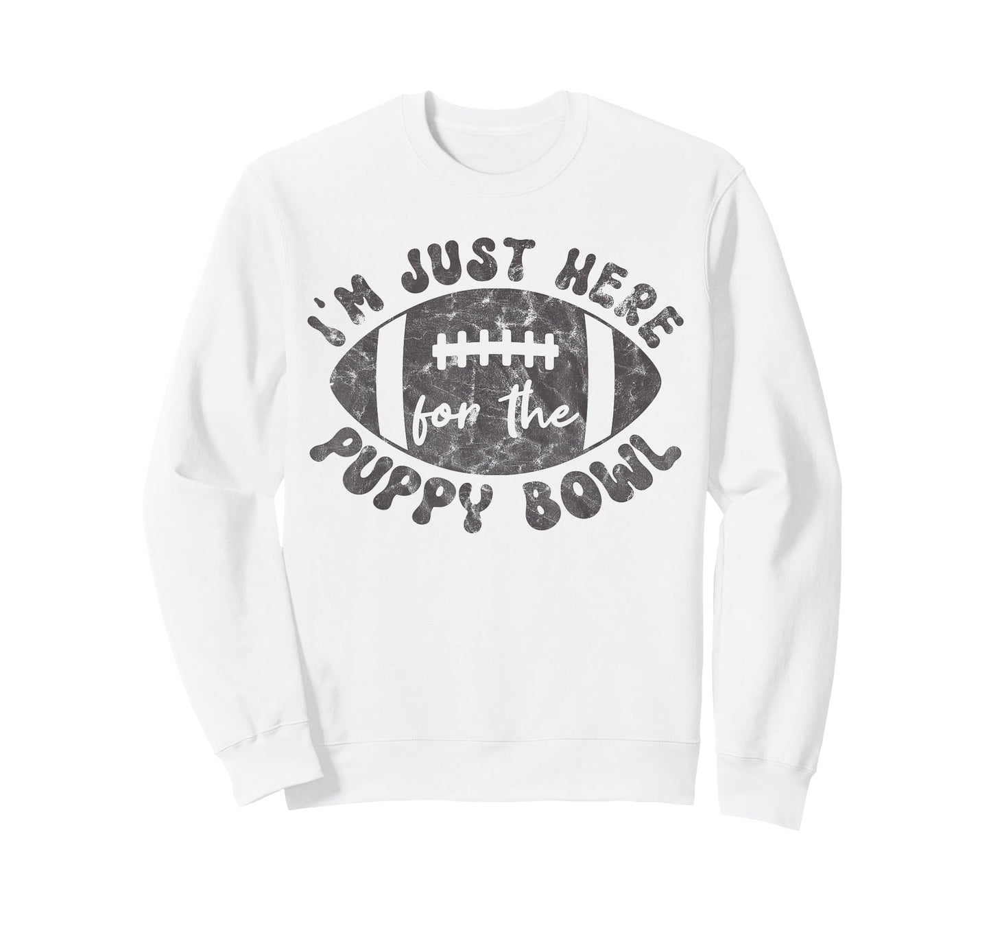 I'm Just Here For The Puppy Bowl Football T-Shirt