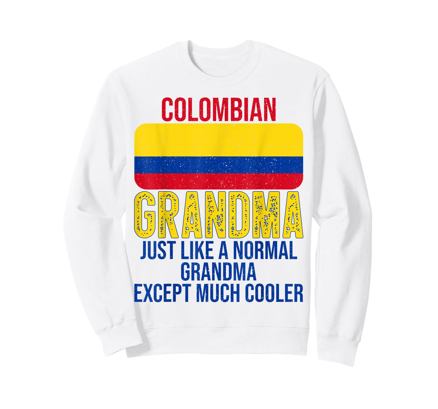 Vintage Colombian Grandma Colombia Flag for Mother's Day T-Shirt