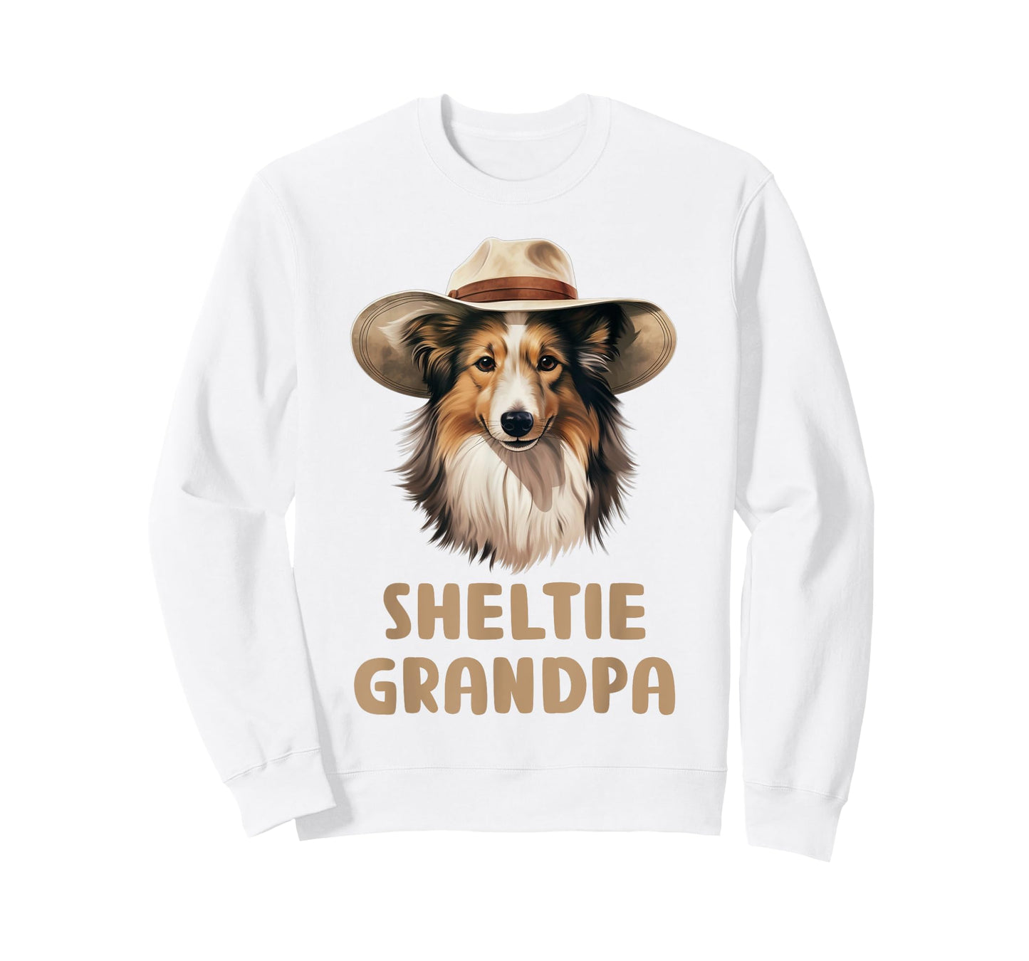 Sheltie Grandpa Dog Lovers Gift Funny Puppy Sheltie Owner T-Shirt for Men Women Kids