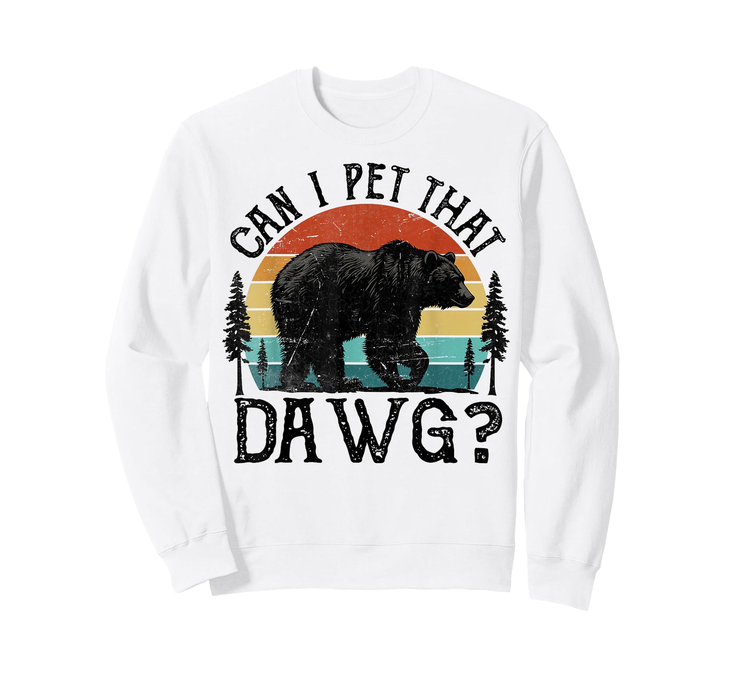 Can I Pet That Dog Funny Dawg Bear Meme Camping Hiking T-Shirt