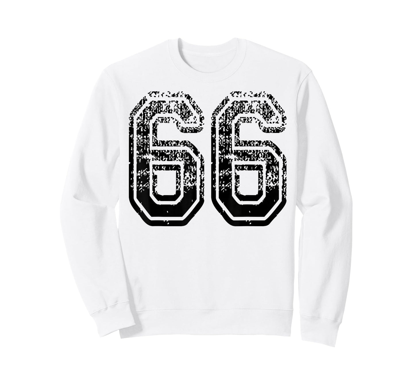 Number 66 Sports Team in black T-Shirt