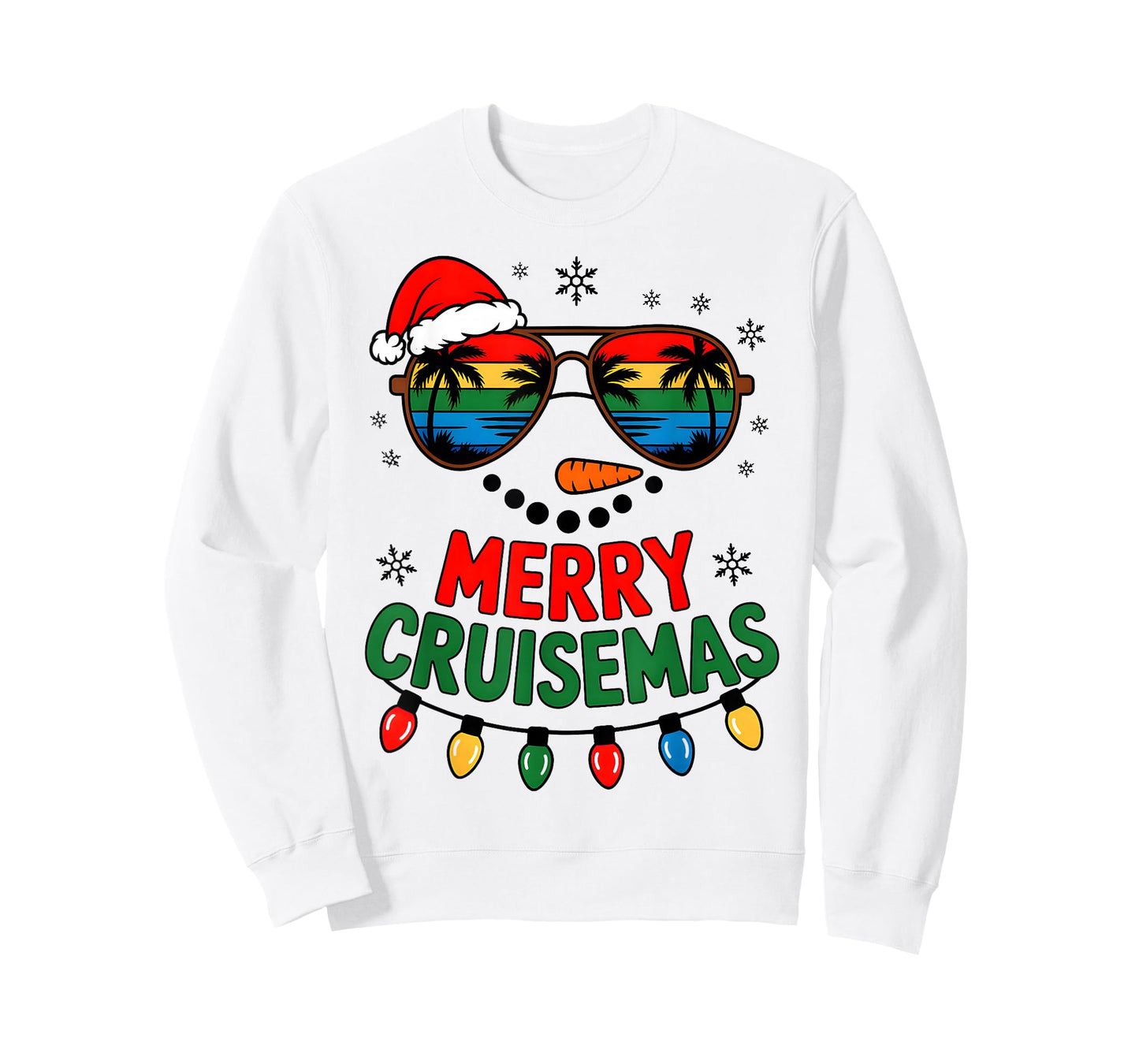 Merry Cruisemas 2025 Christmas Santa Snowman Cruise Family T-Shirt