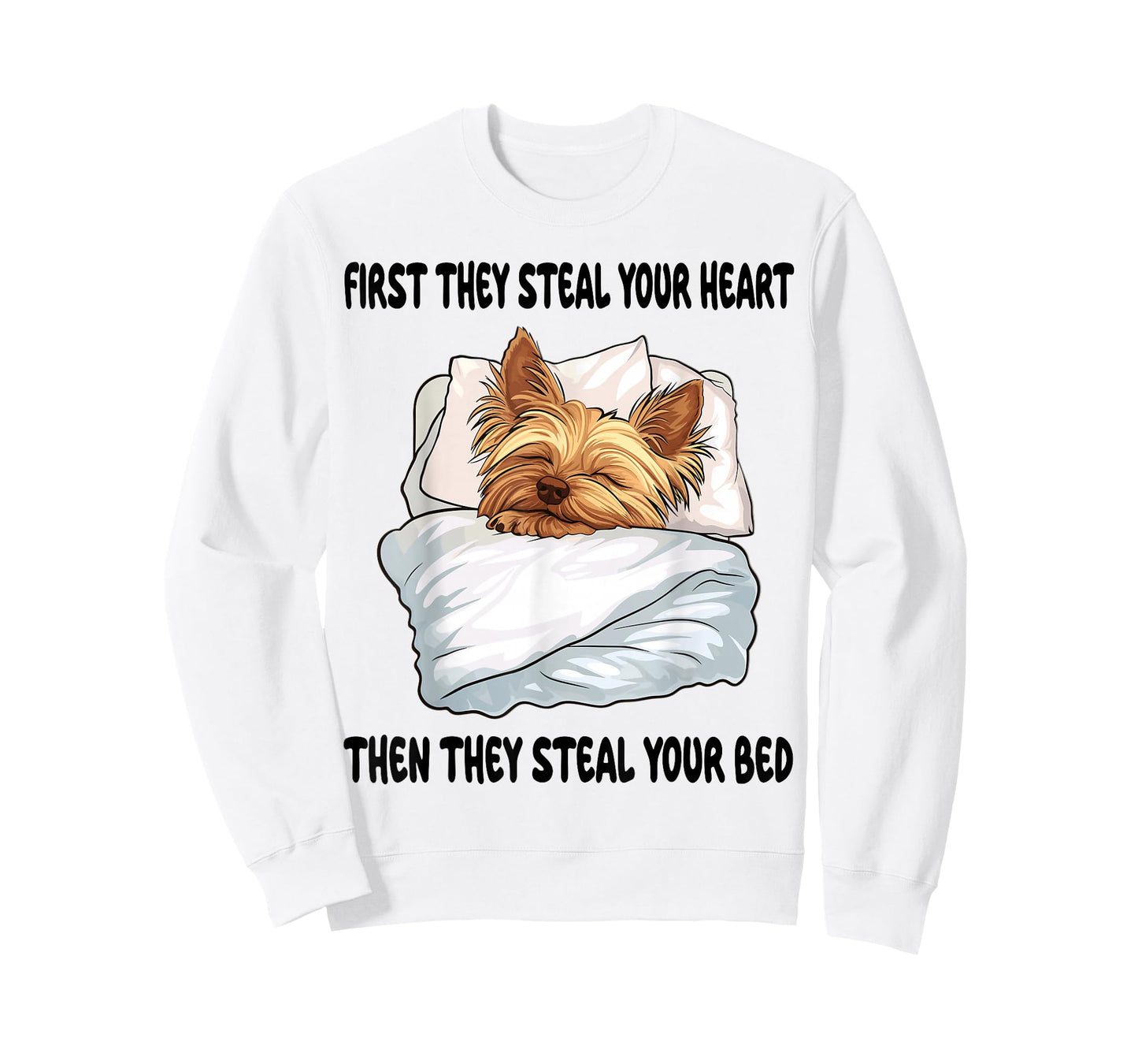Yorkshire Terrier Yorkie Sleeping Pajamas Nightgown T-Shirt