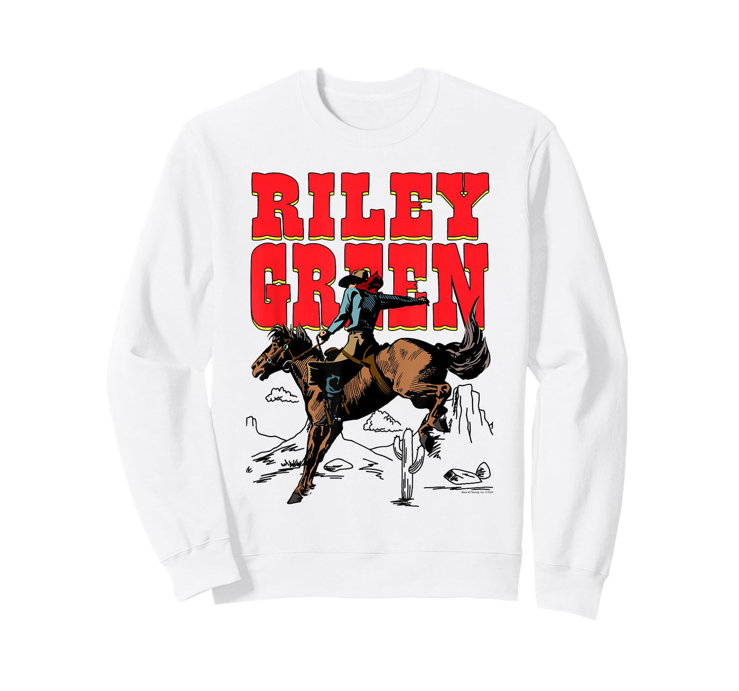 Riley Green Cowboy Horseback Riding Desert T-Shirt