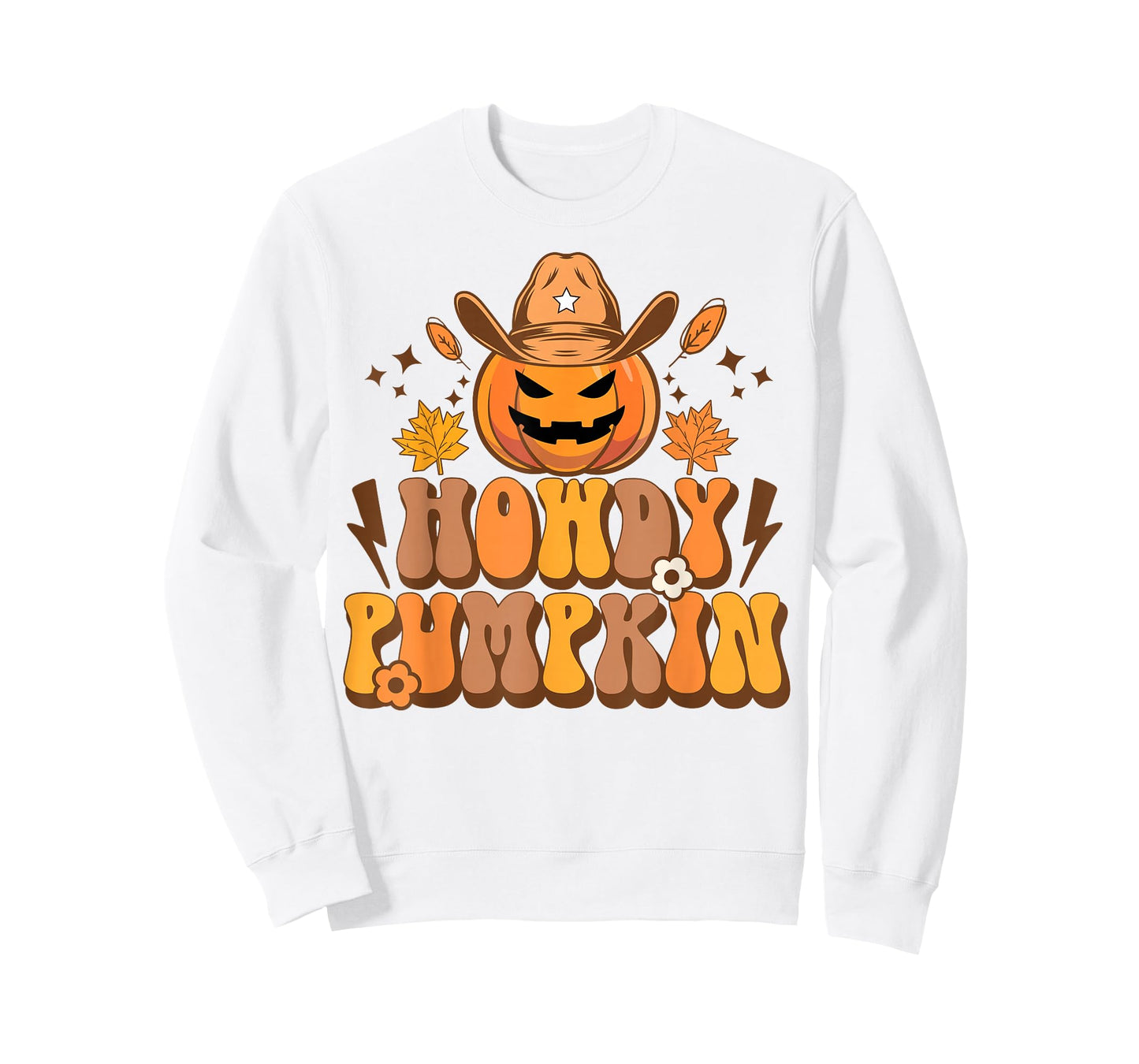 Howdy Pumpkin Retro Fall Autumn Western Halloween Women T-Shirt