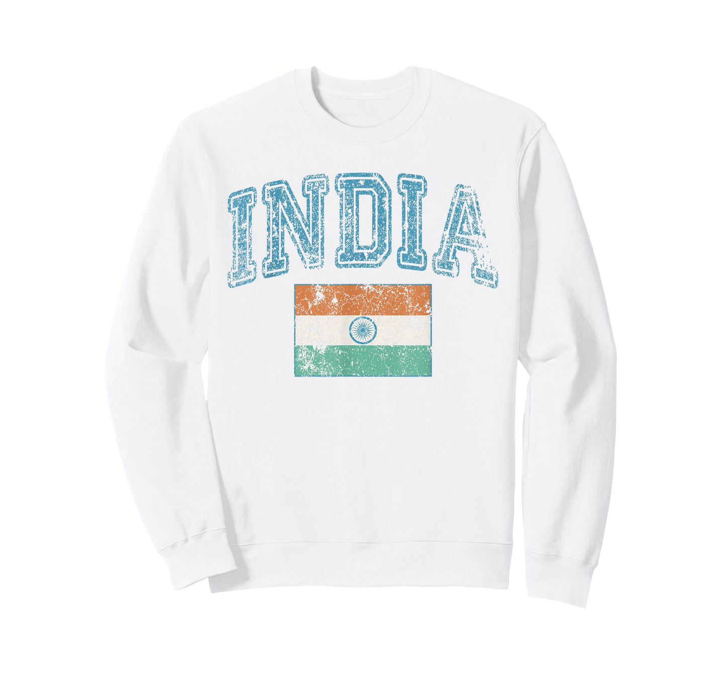 Vintage Retro Faded India Flag Indian Pride T-Shirt
