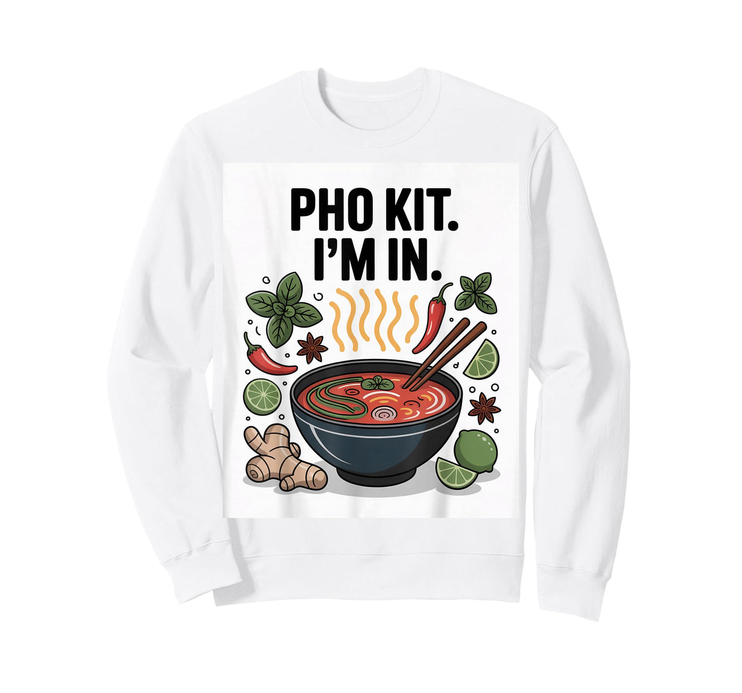 Pho Kit Soup Ingredients Pho Broth at Home Funny Pho Lover T-Shirt