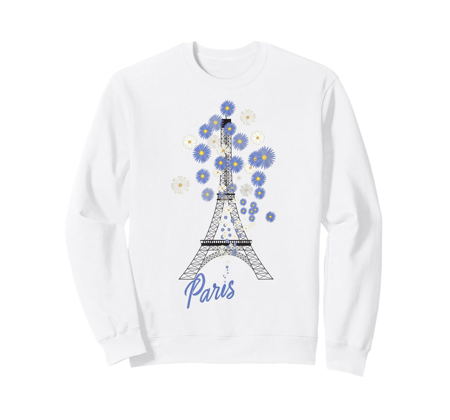 Paris Eiffel Tower France Love Parisian Home Flowers T-Shirt