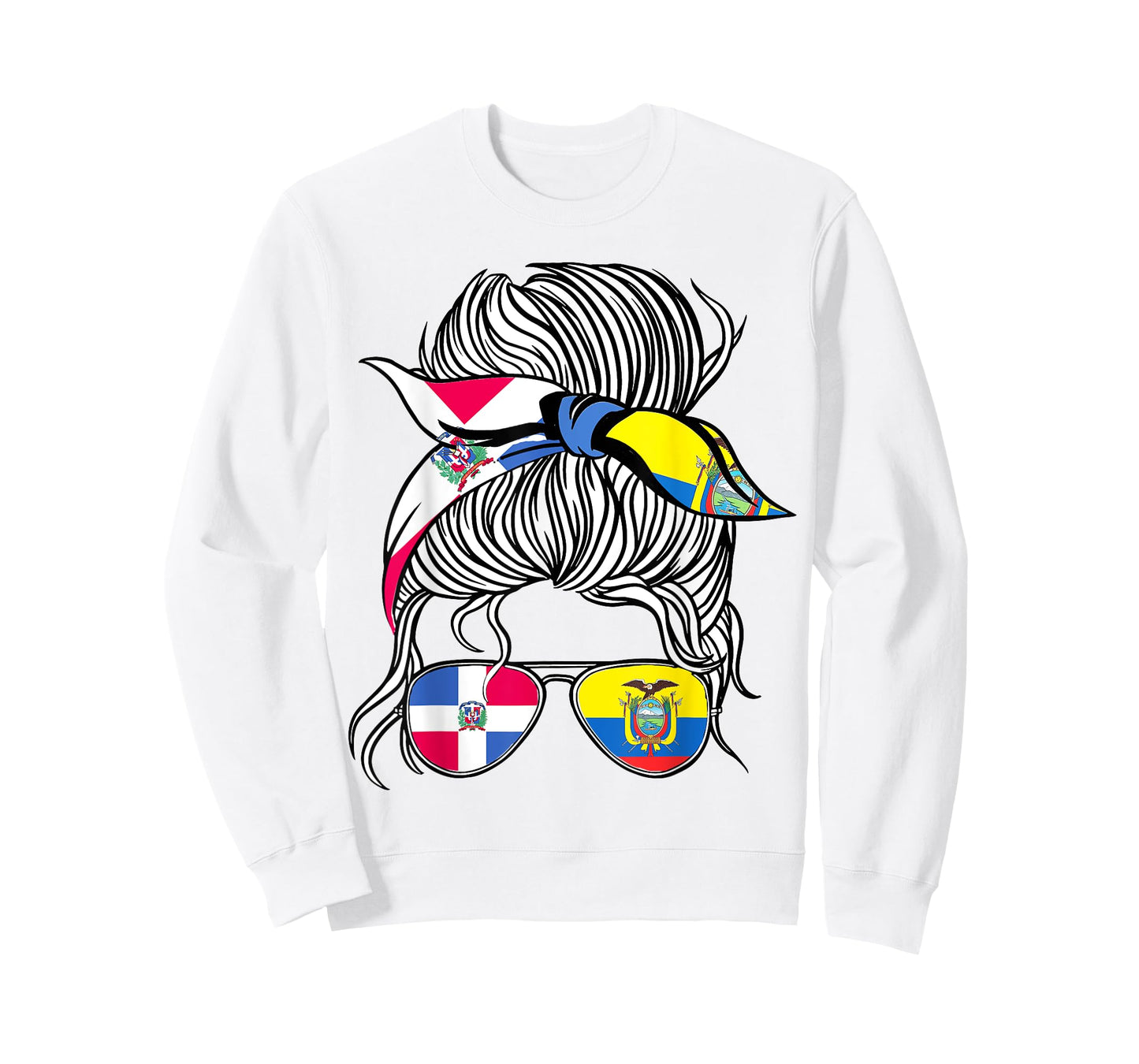 Dominican Republic Flag Ecuador Grown Women Girl Country T-Shirt