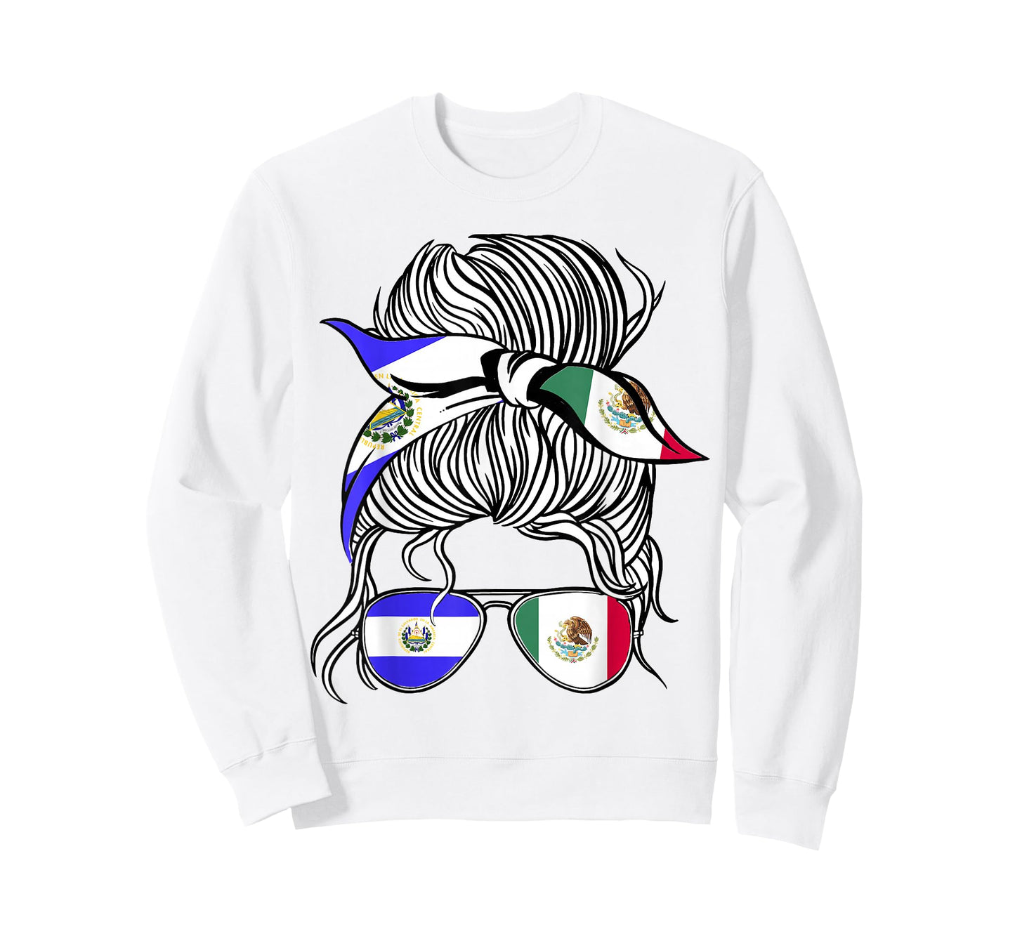 El Salvador Flag Mexico Grown Women Girl Country T-Shirt