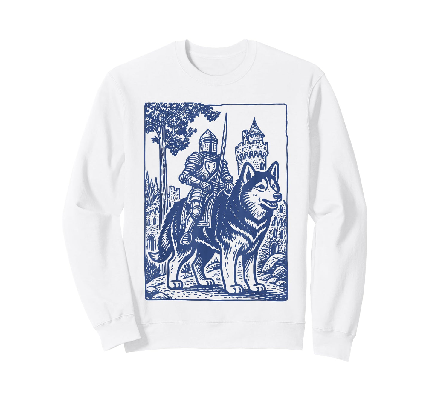 Knight Husky Rider Vintage T-Shirt