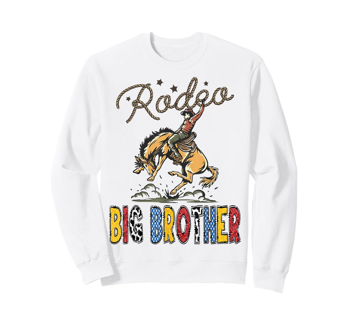 Rodeo Big Brother Cowboy Cowgirl Birthday Family Matching T-Shirt