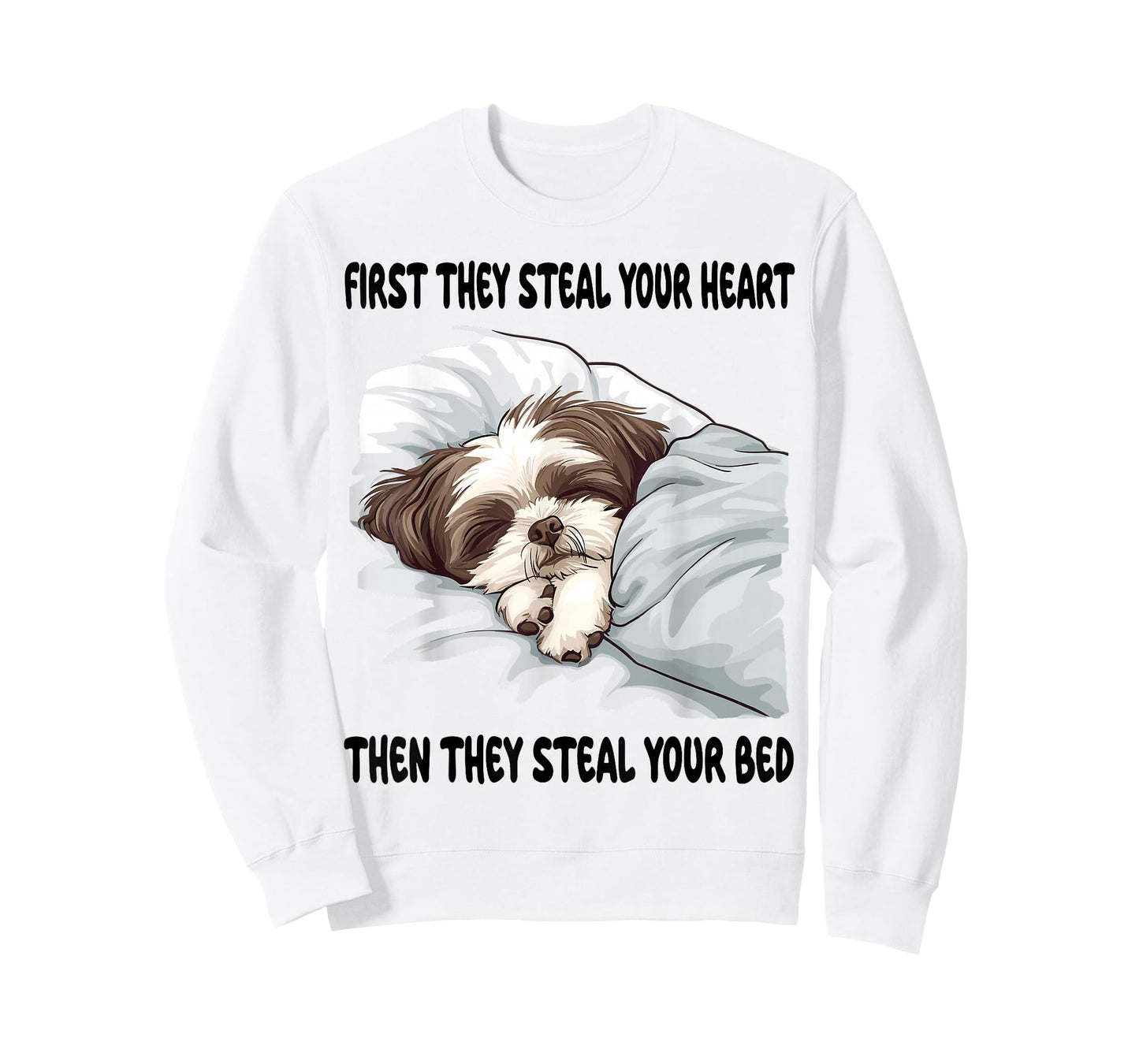 Shih Tzu Sleeping Pajamas Nightgown T-Shirt