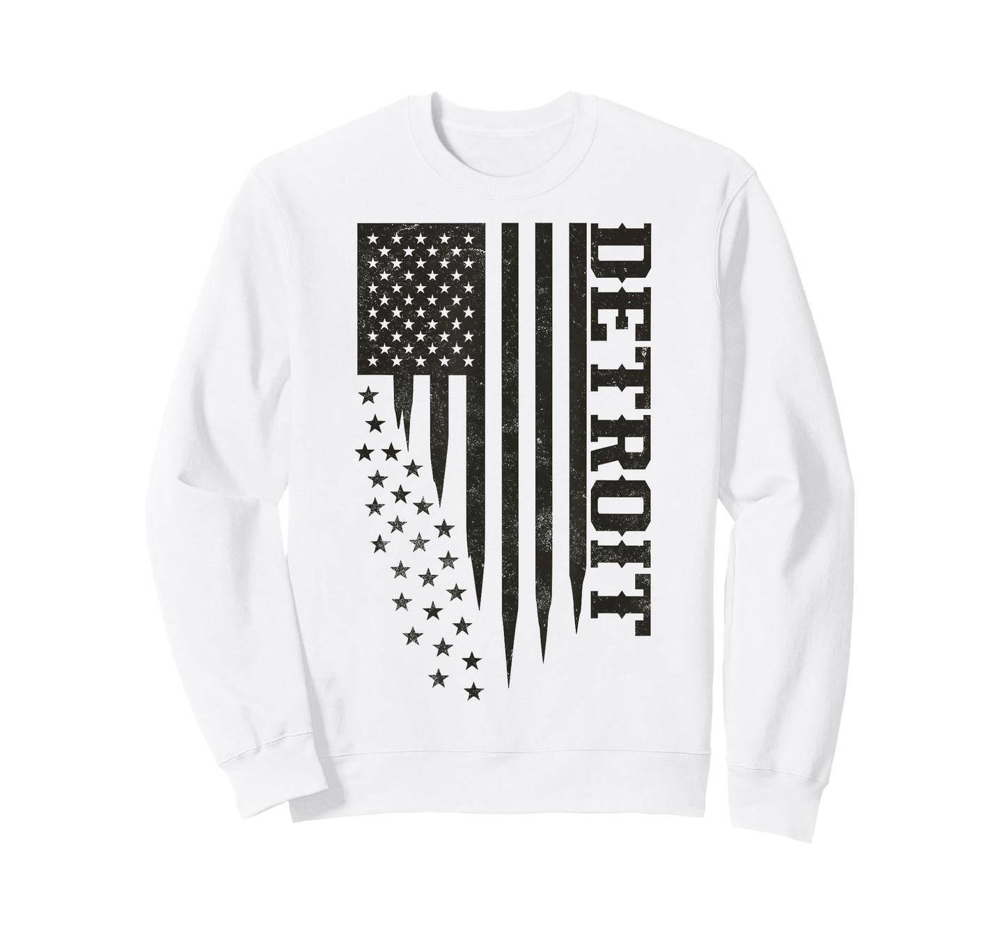 Patriotic Detroit Homegrown Local USA Flag Detroit T-Shirt