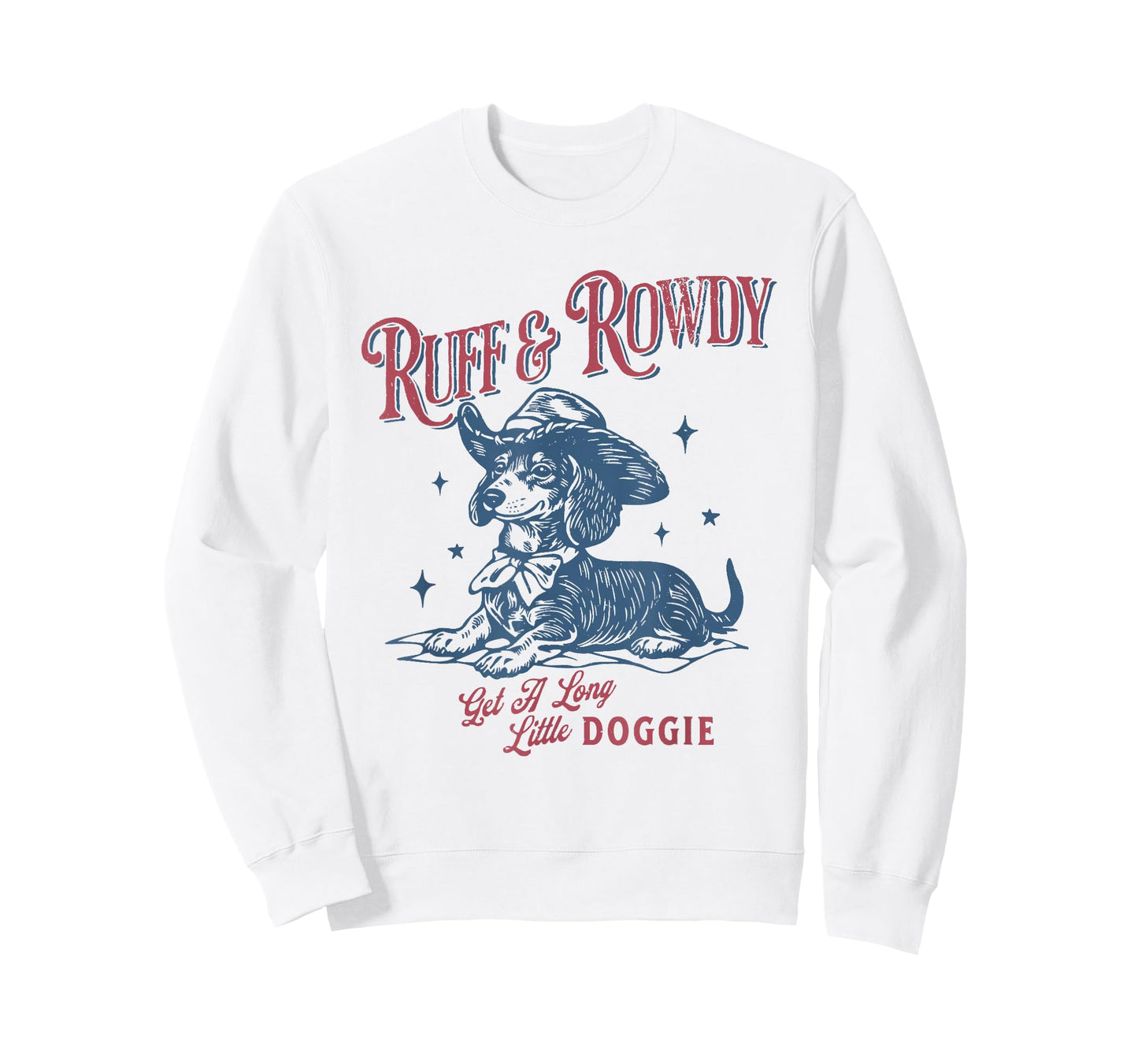 Ruff & Rowdy Get a Long Little Doggie Cowboy Dachshund T-Shirt