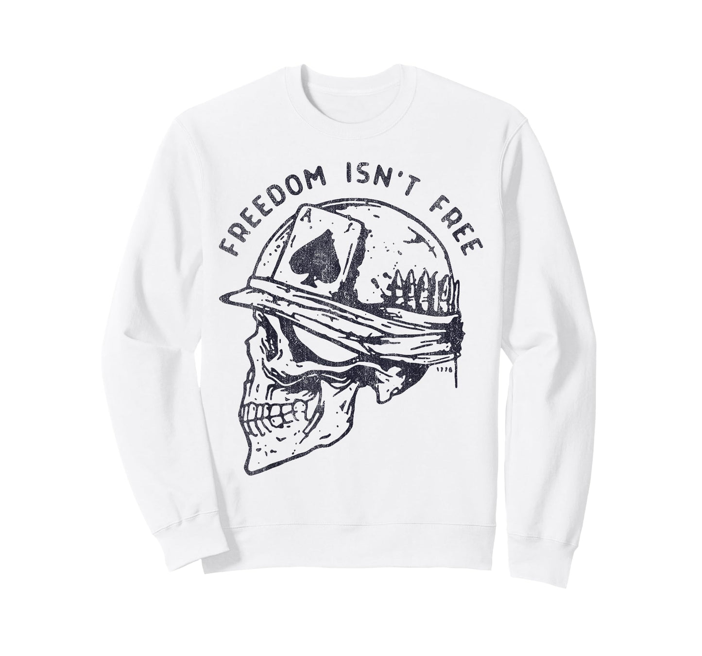 Freedom Isn't Free Skull Soldier Hat T-Shirt