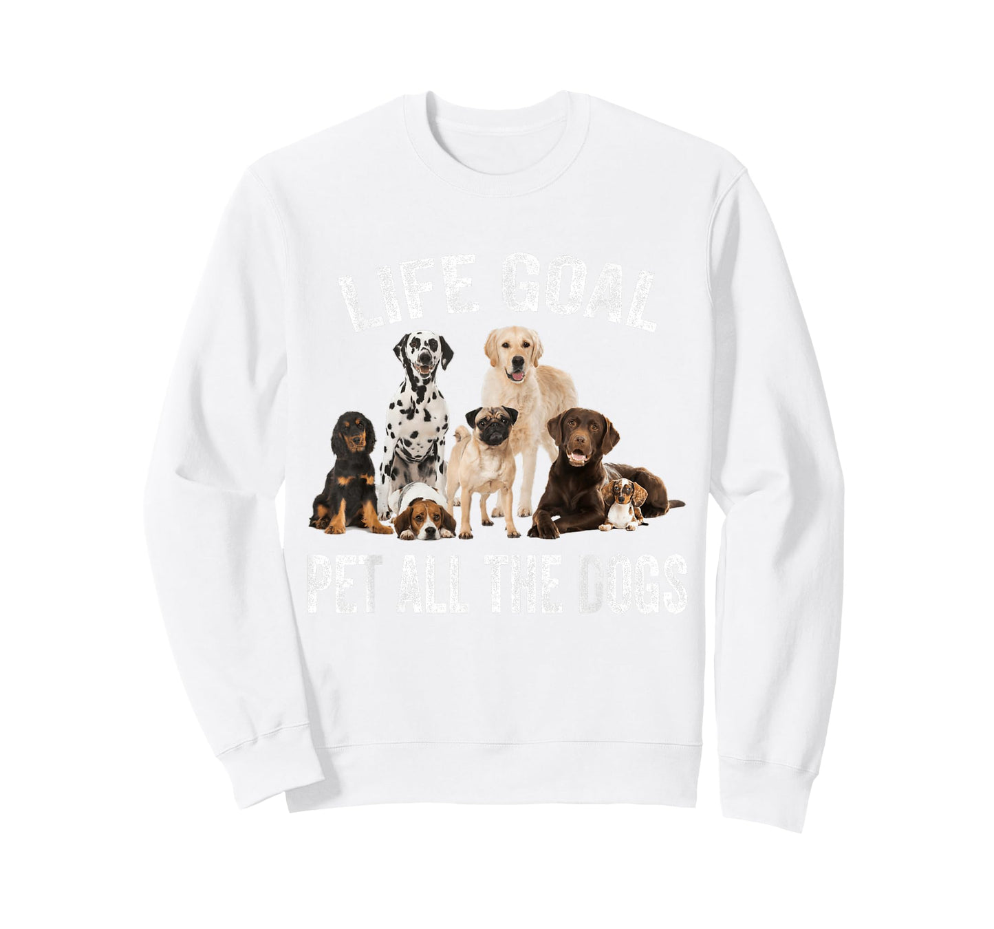 Vintage Life Goal Pet All The Dogs Funny Dogs Peters Lovers T-Shirt