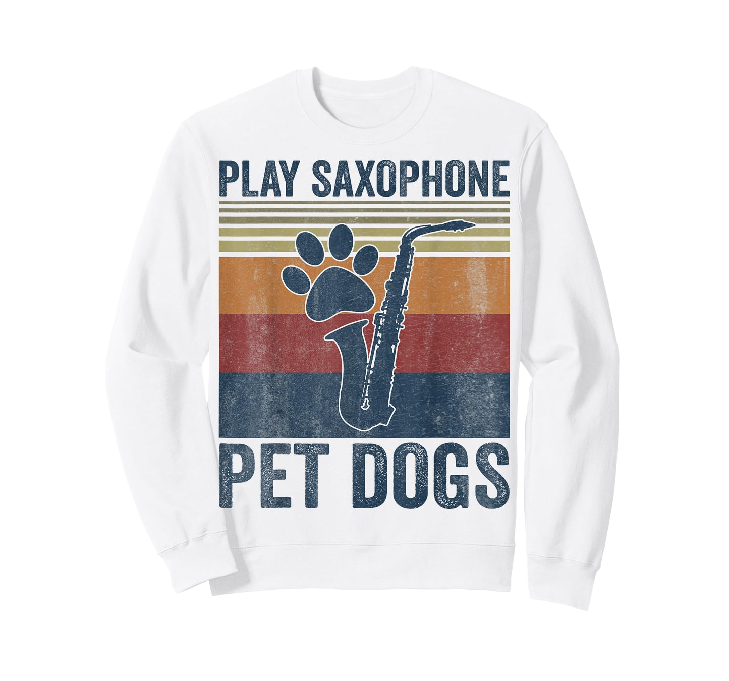 Funny Dog Lover and Saxophone Player Pet Dogs Play Saxophone T-Shirt