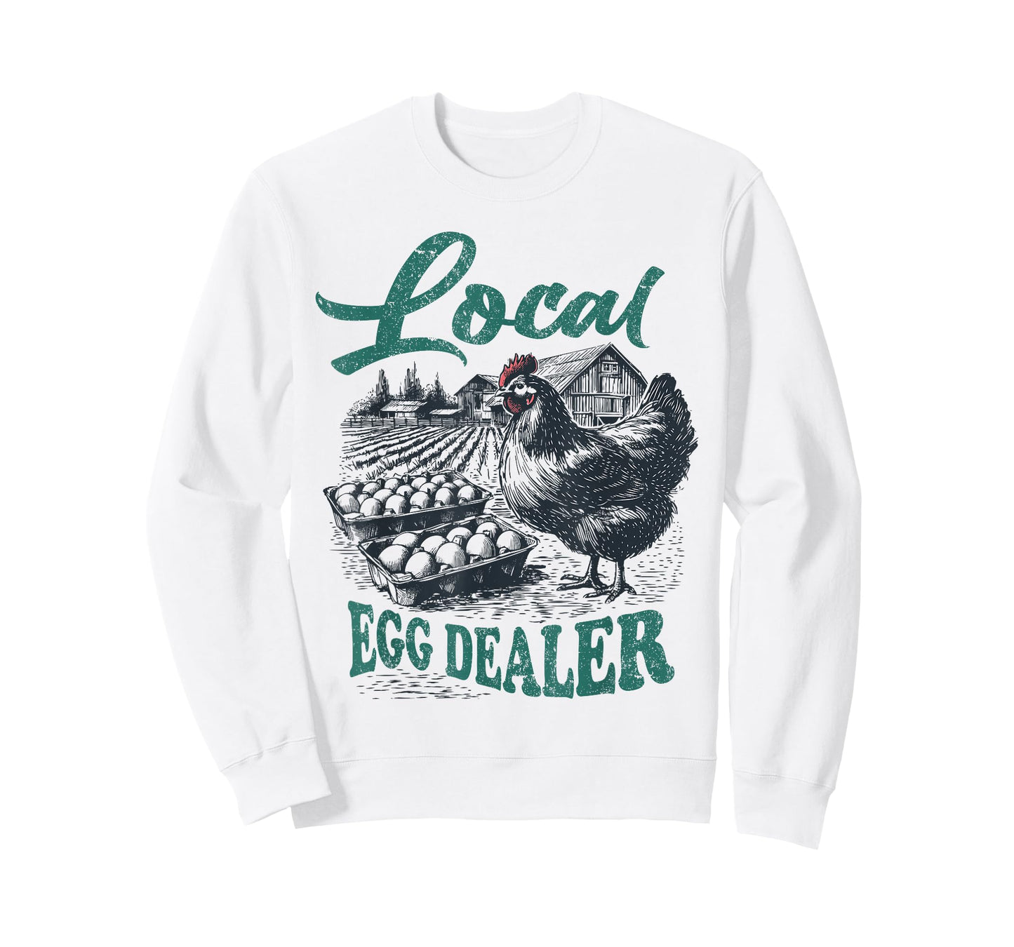 Local Egg Dealer Retro Chicken Funny Farmer Easter Adult Kid T-Shirt