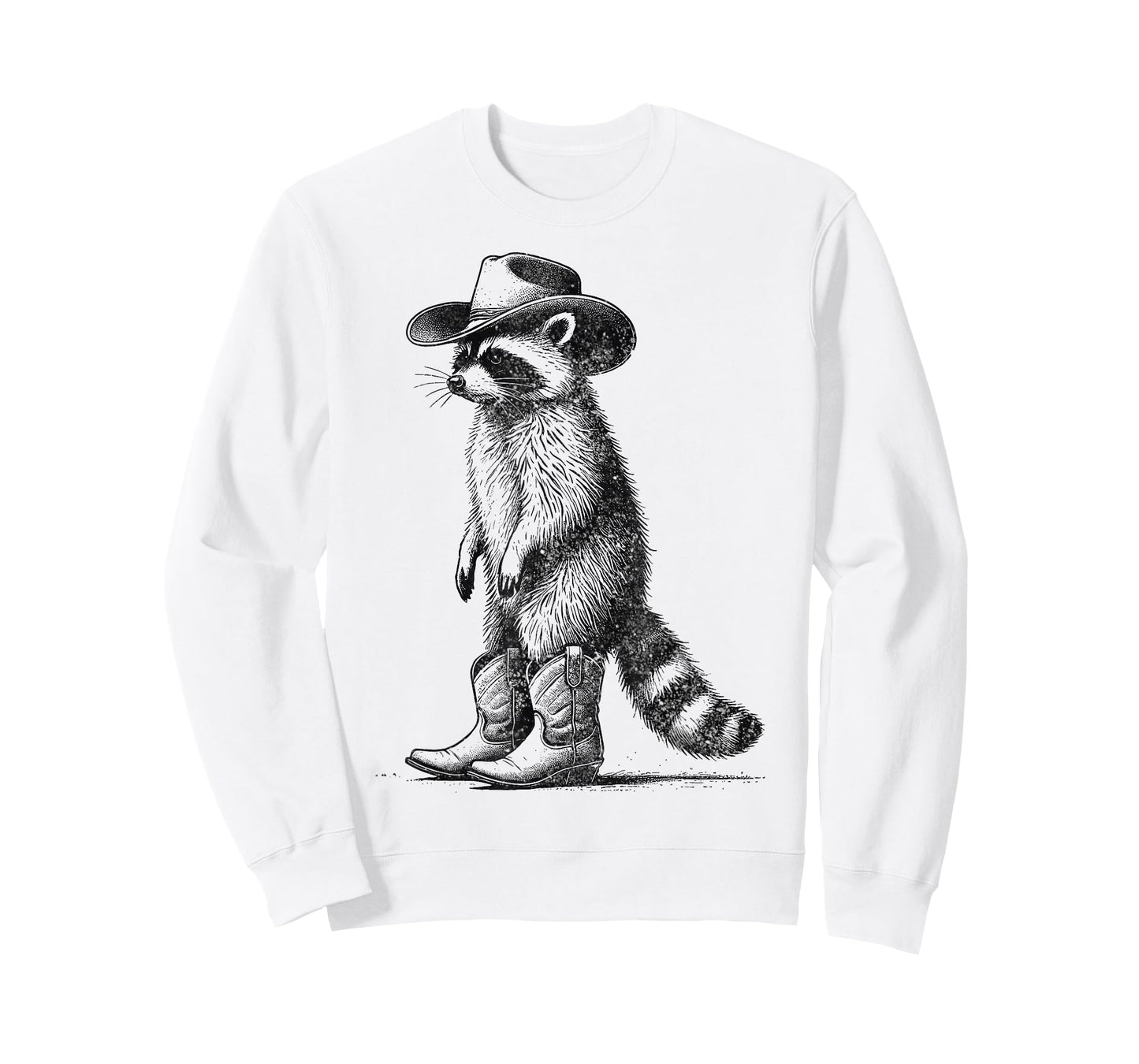 Vintage Raccoon Cowboy Cowgirl Western Country T-Shirt