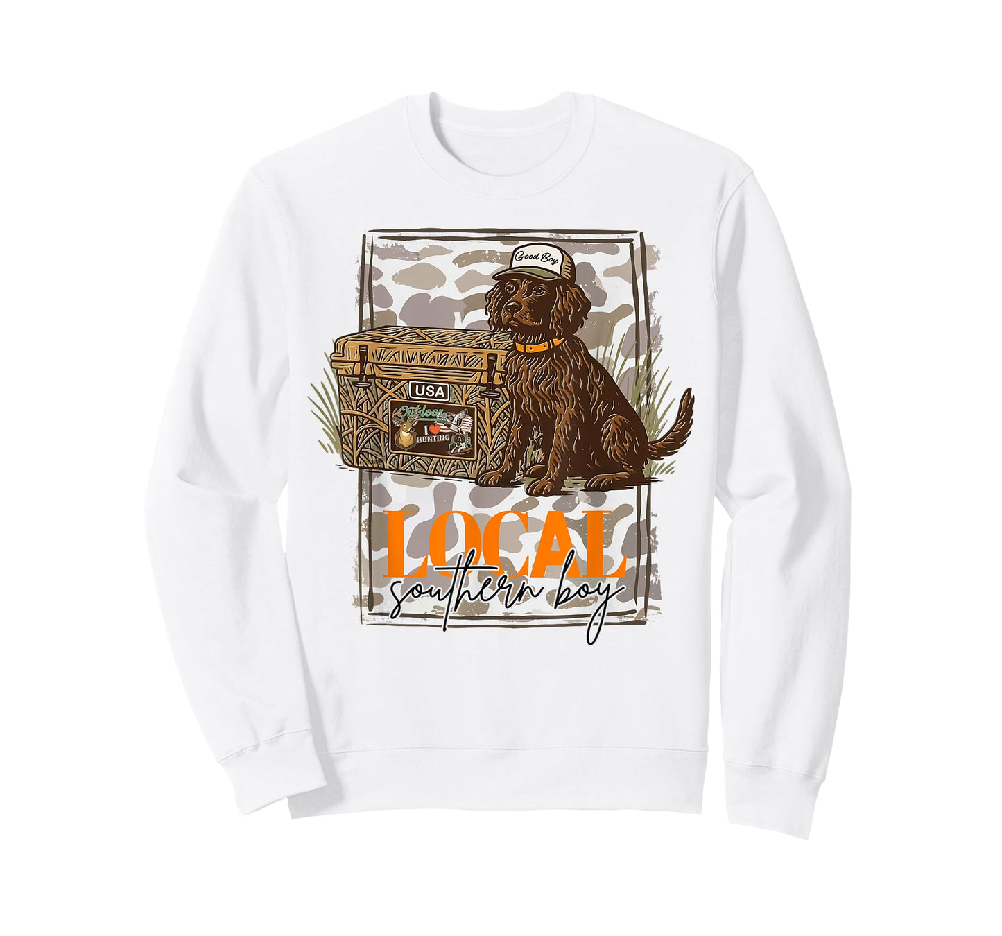 Local Southern Boy Boykin Spaniel Dog Duck Hunting Outdoor T-Shirt