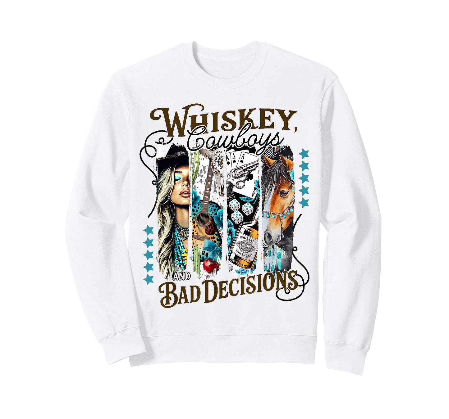 Brushstroke Western Country Music Cowgirl T-Shirt