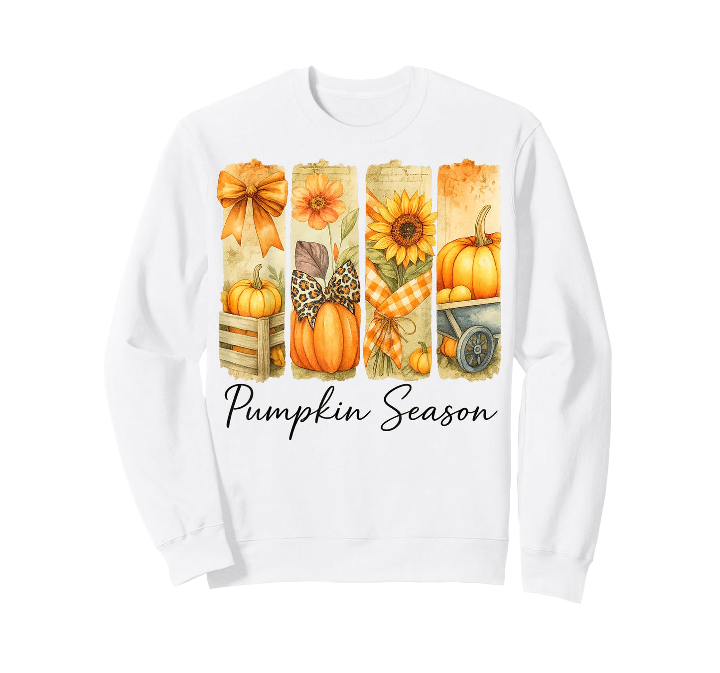 Pumpkin Season Boho Pumpkin Floral Thanksgiving Fall Vibes T-Shirt