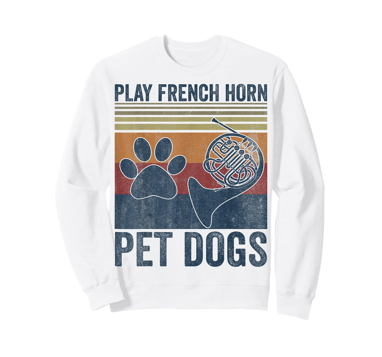 Dog Lover and French Horn Player - Pet Dogs Play French Horn T-Shirt