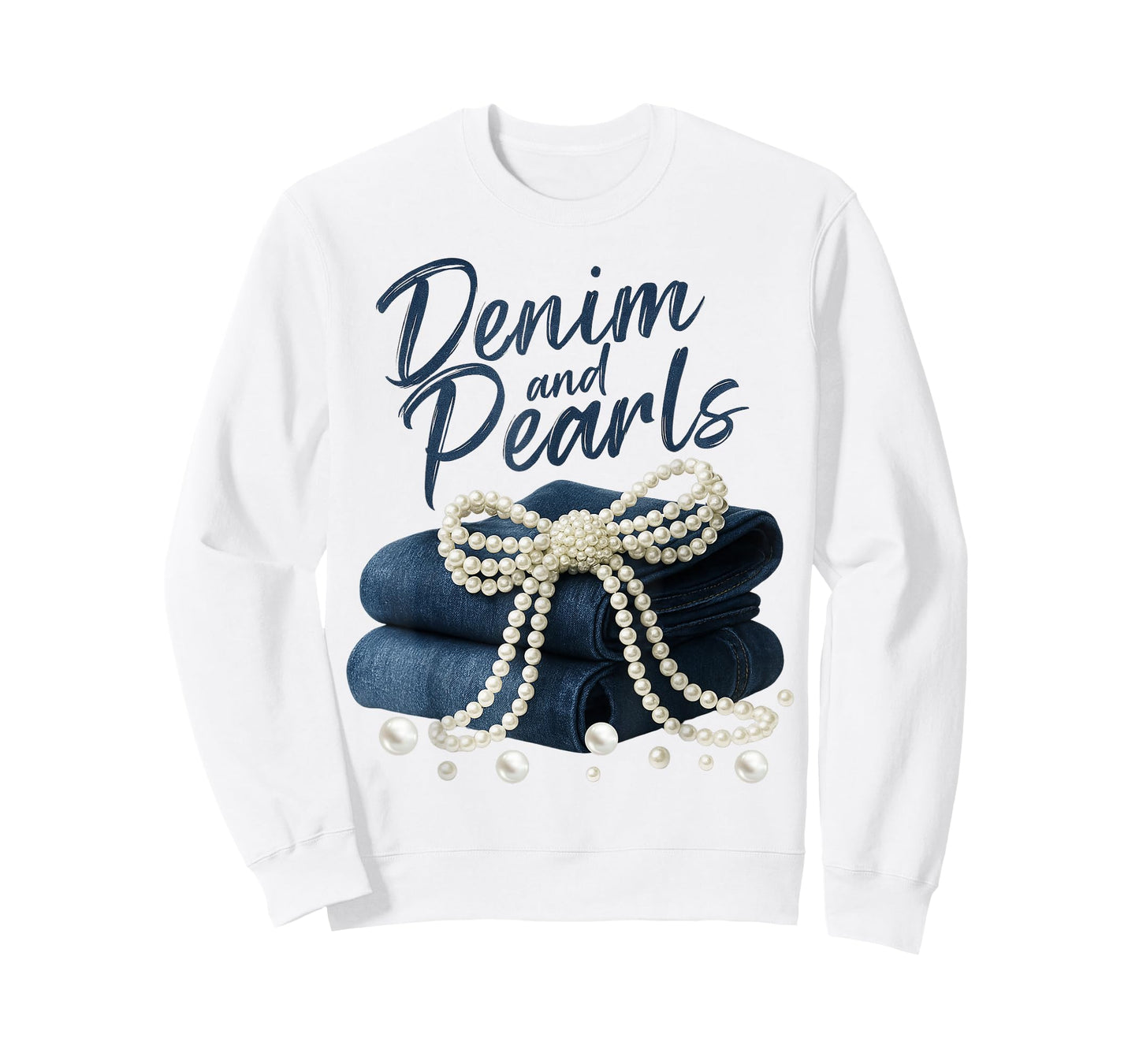 Denim and Pearls Country Western Outfit Style Jeans Women's T-Shirt