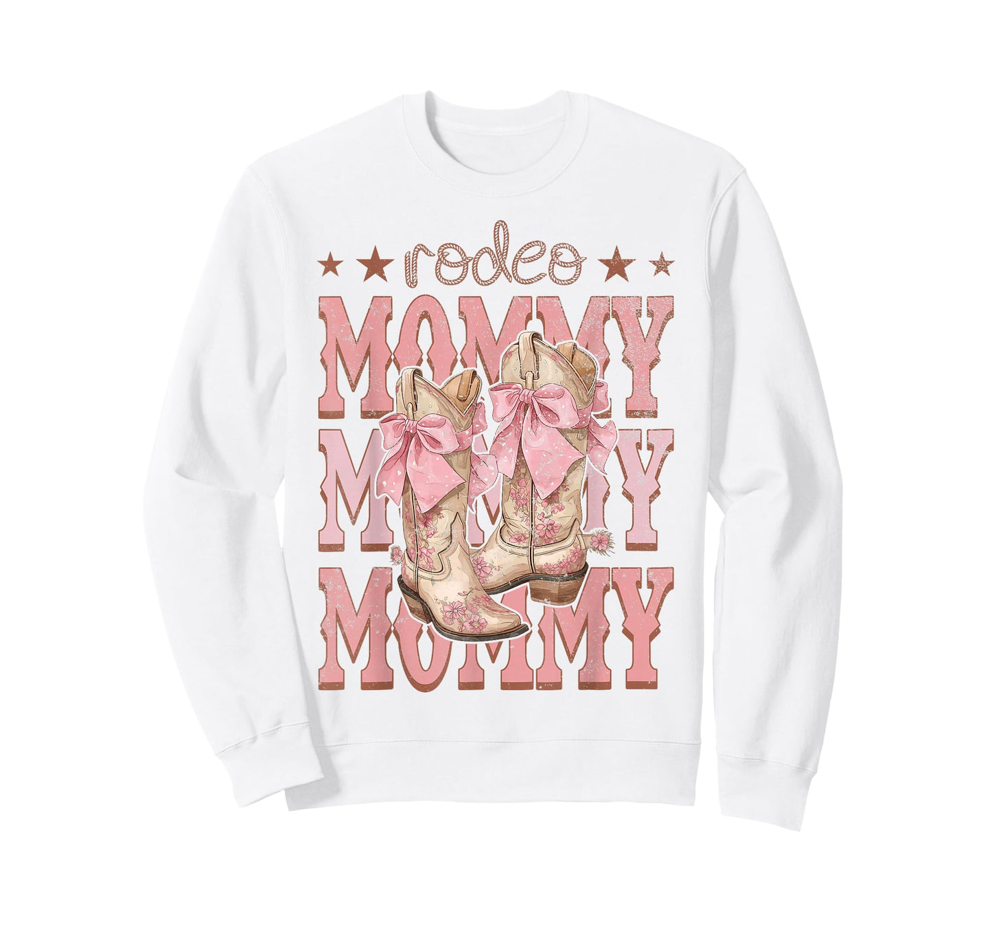Rodeo Mommy Pink Boots Coquette Cow-Girl Birthday Party T-Shirt