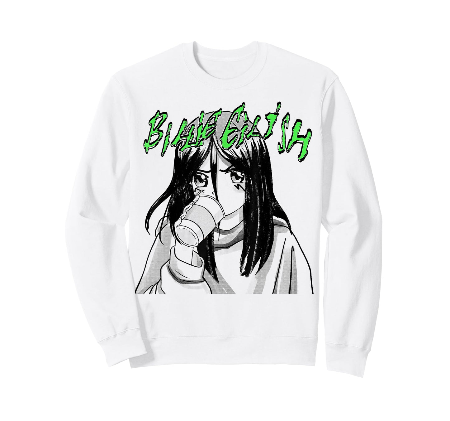 Official Billie Eilish Coffee Animated T-Shirt Small